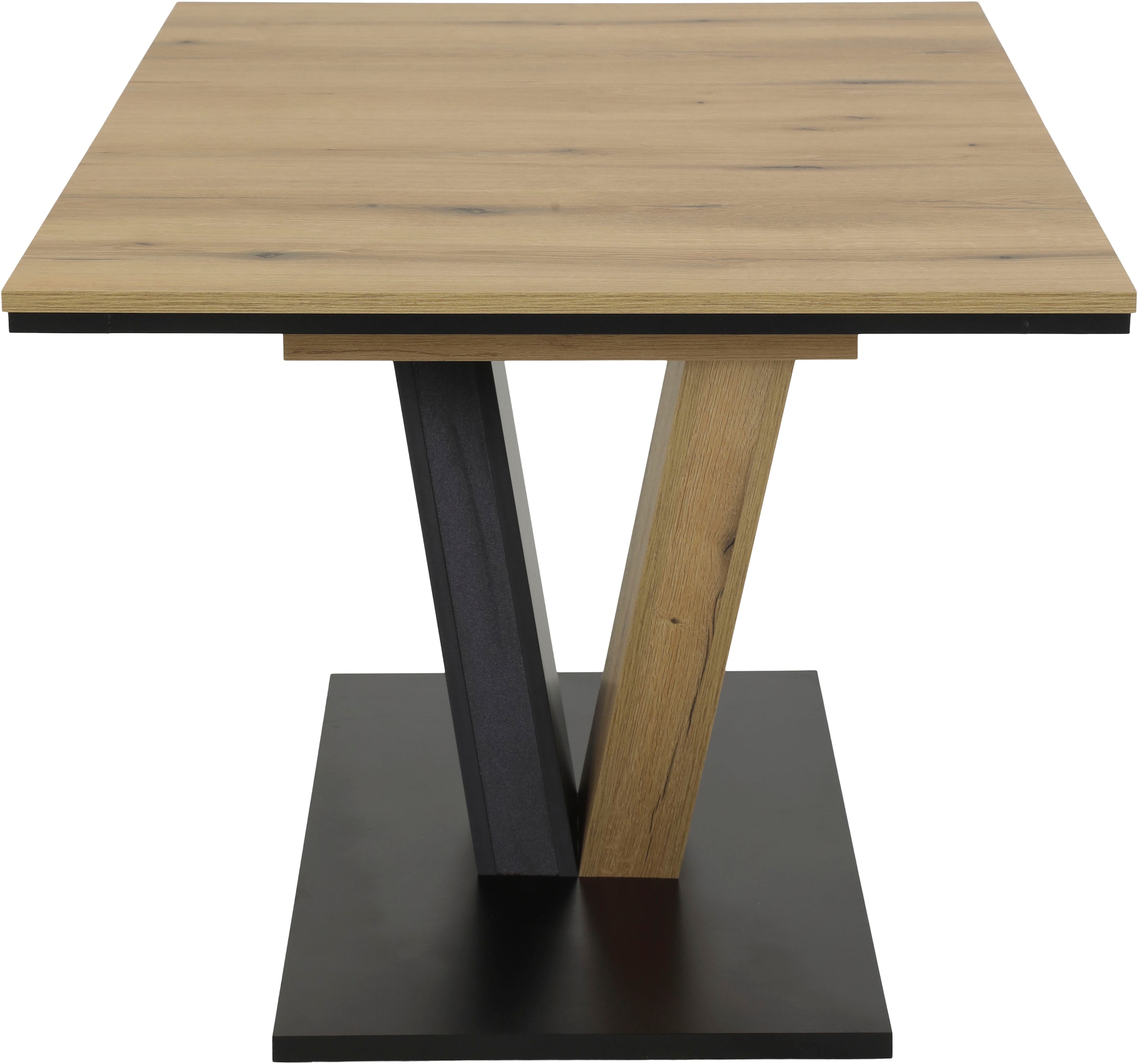 OTTO home »"Altona", Esstisch ausziehbar plus 6 Stühle, TOPSELLER!« Esstisch ausziehbar 140 - 180 cm, 6 Freischwinger, 7 tlg. tlg. Säulentisch 140-180x90 cm, Stuhl mit Federkorb, 140 kg belastbar