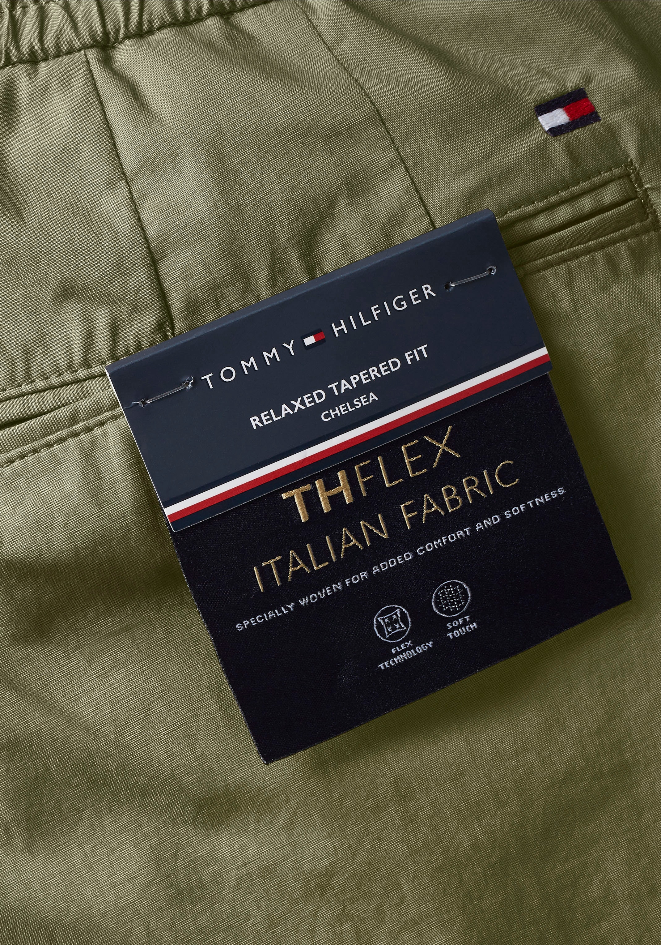 Tommy Hilfiger Paperbag-Hose »CHELSEA POPLIN PAPERTOUCH PO«, in schlichtem Design