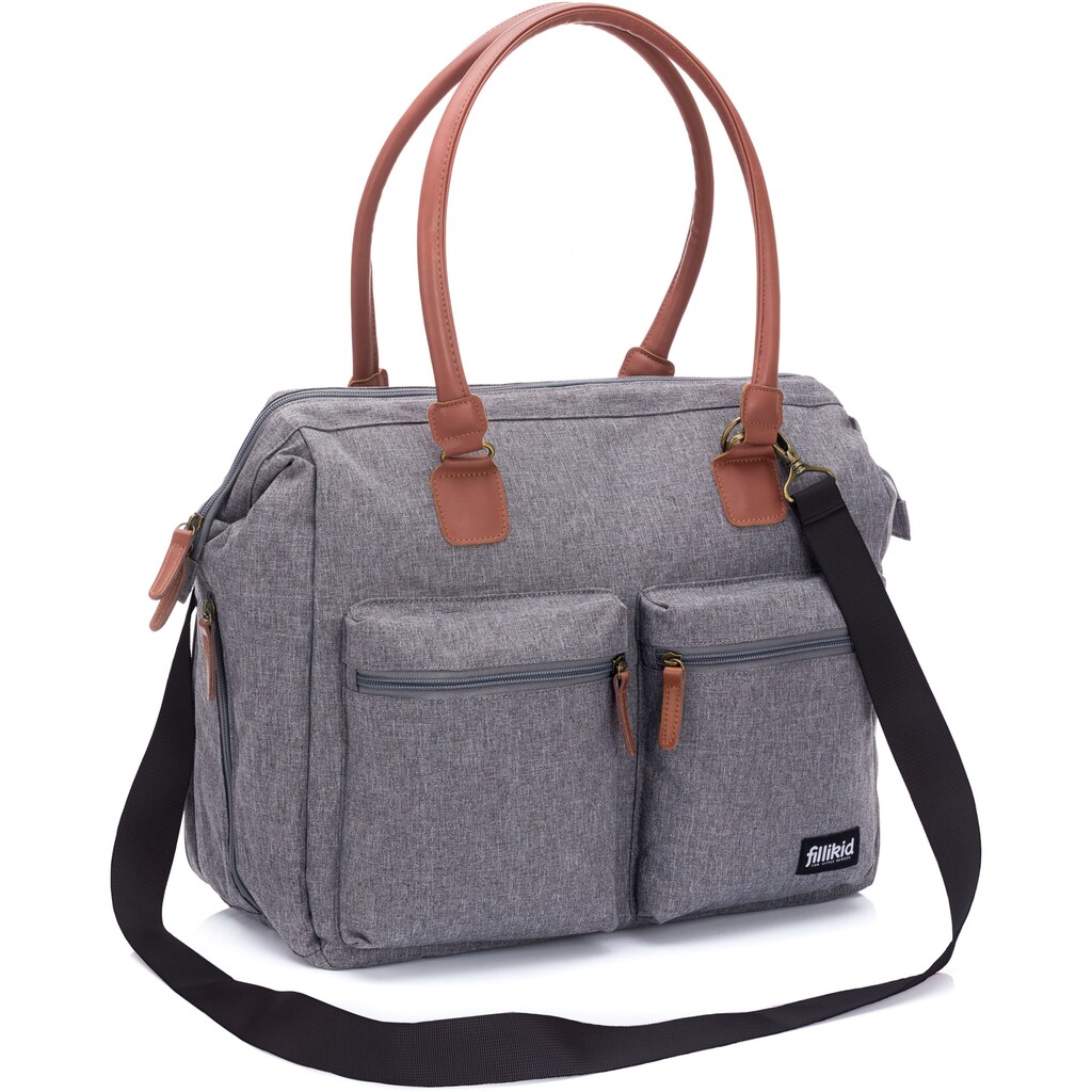 Fillikid Wickeltasche »Oxford, grau melange«