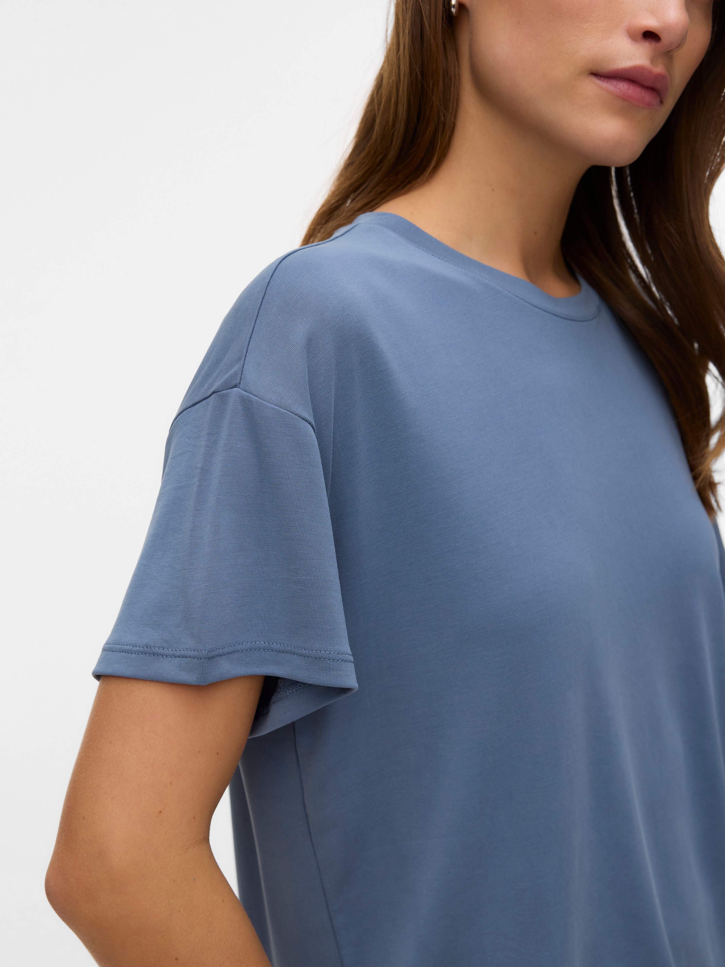 Vero Moda Kurzarmshirt »VMFILLI 2/4 TEE JRS NOOS« Materialmix, relaxed fit