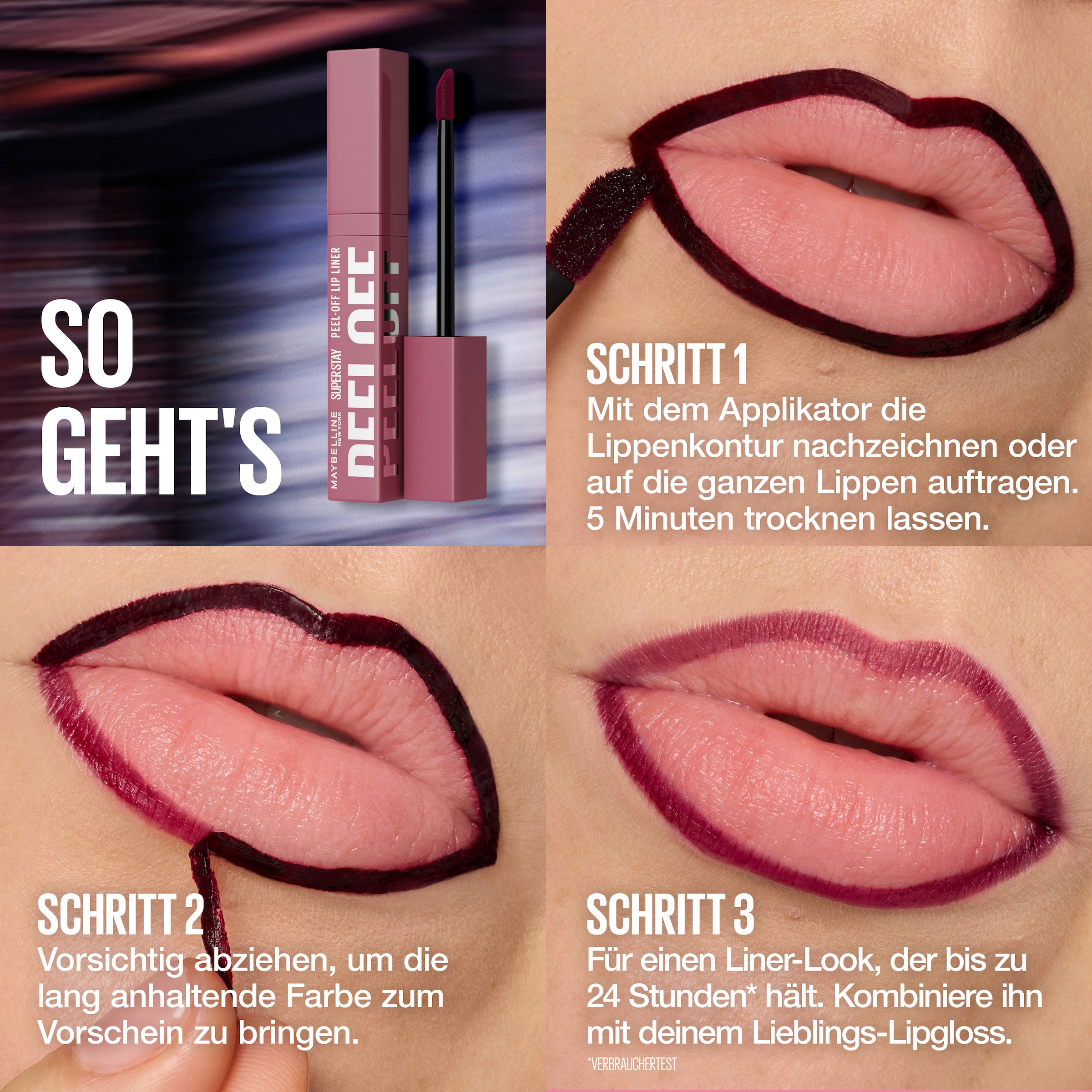 MAYBELLINE NEW YORK Lippenstift »SUPER STAY PEEL-OFF LIP LINER«