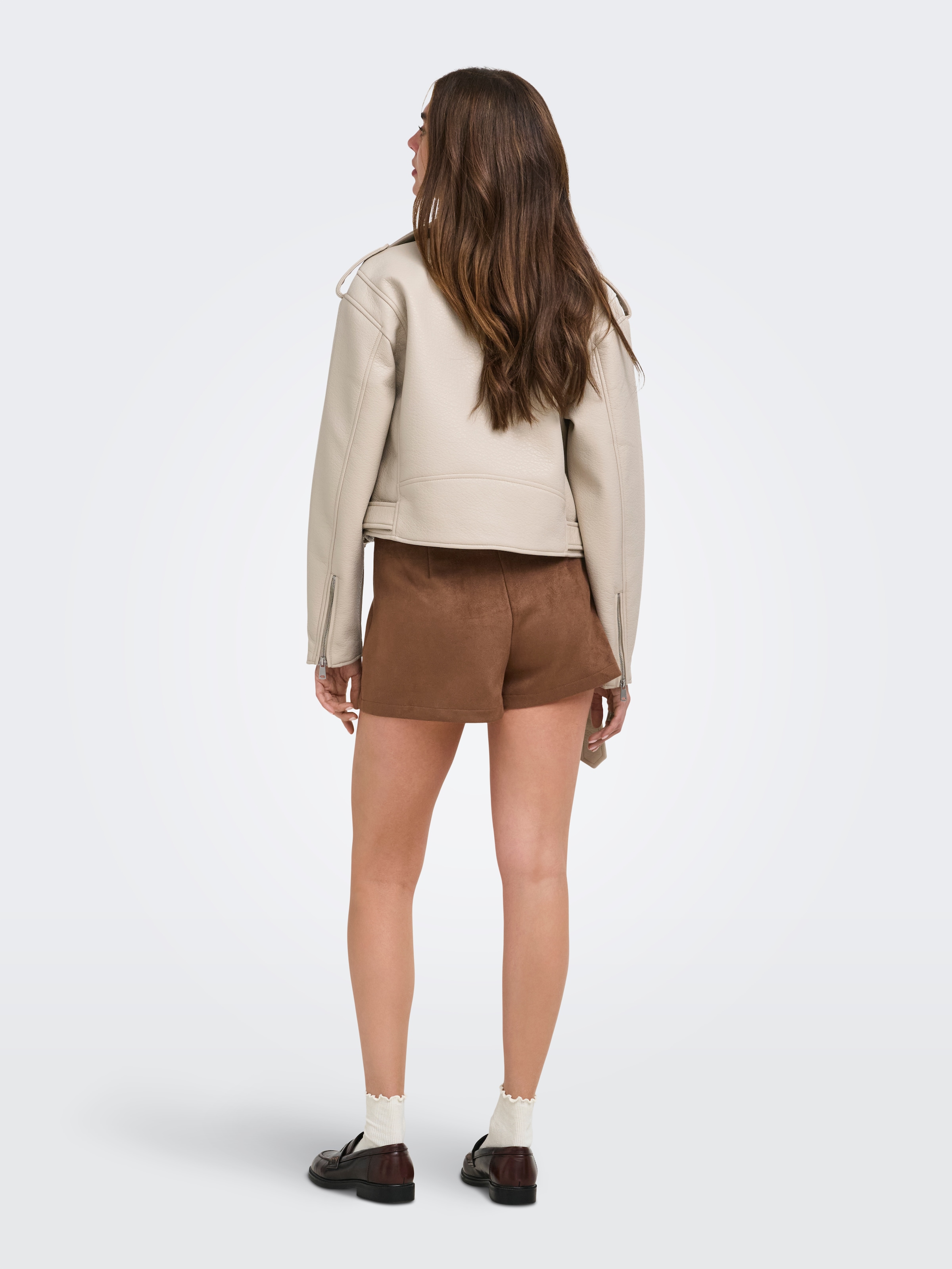 ONLY Hosenrock »ONLADDI HW FAUX SUEDE SKORT CC PNT« Materialmix mit Stretch, high waist