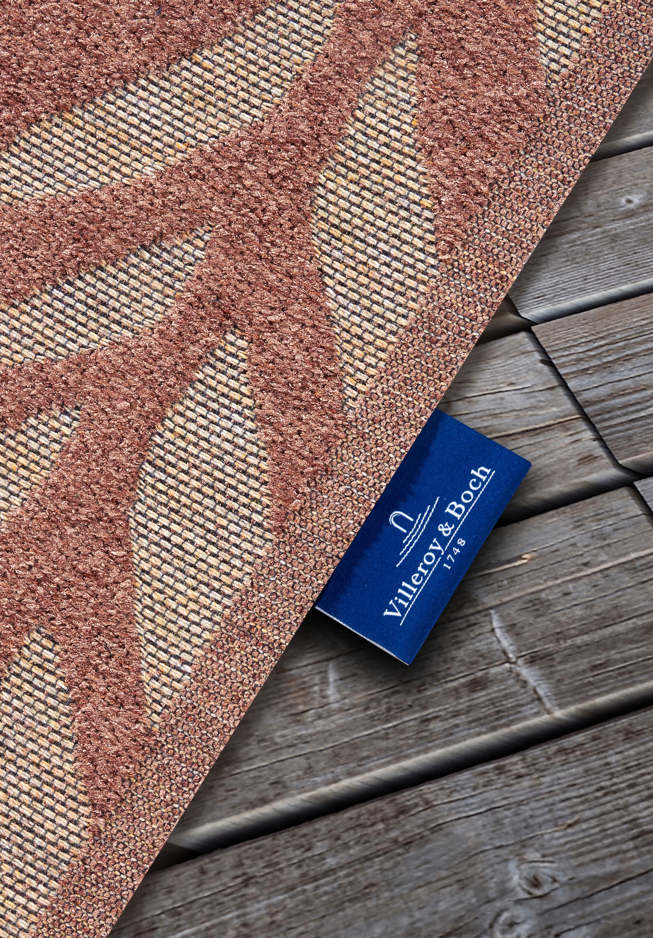 Villeroy & Boch Outdoorteppich »Georgette«, rechteckig, 4 mm Höhe, In-& Outdoor, Flachgewebe, wetterfest, Terrasse, Balkon, modern, Trend