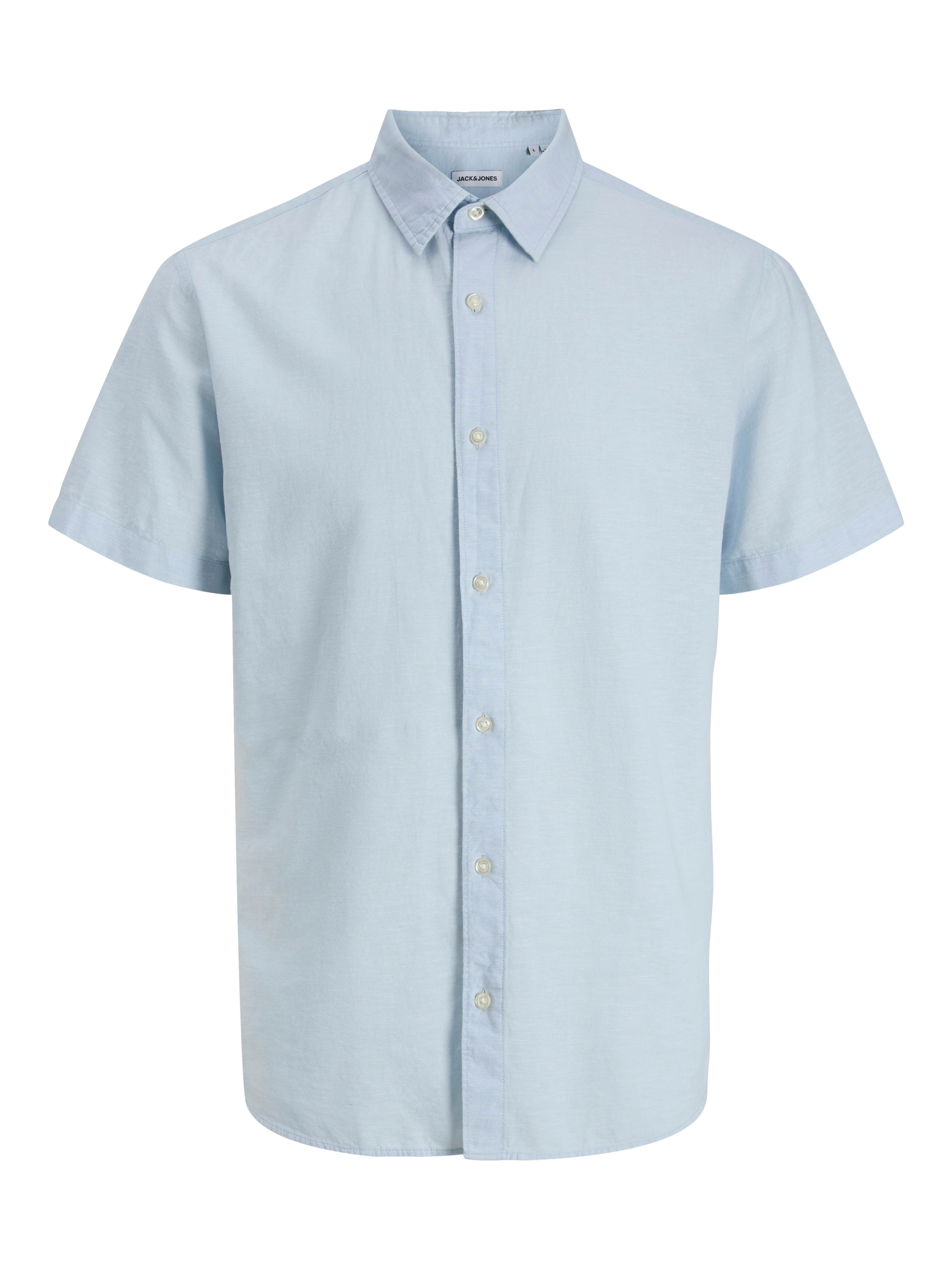 Jack & Jones PlusSize Kurzarmhemd »JJEBREEZE LINEN BLEND SHIRT S/S SN PLS« mit Leinen, regular fit