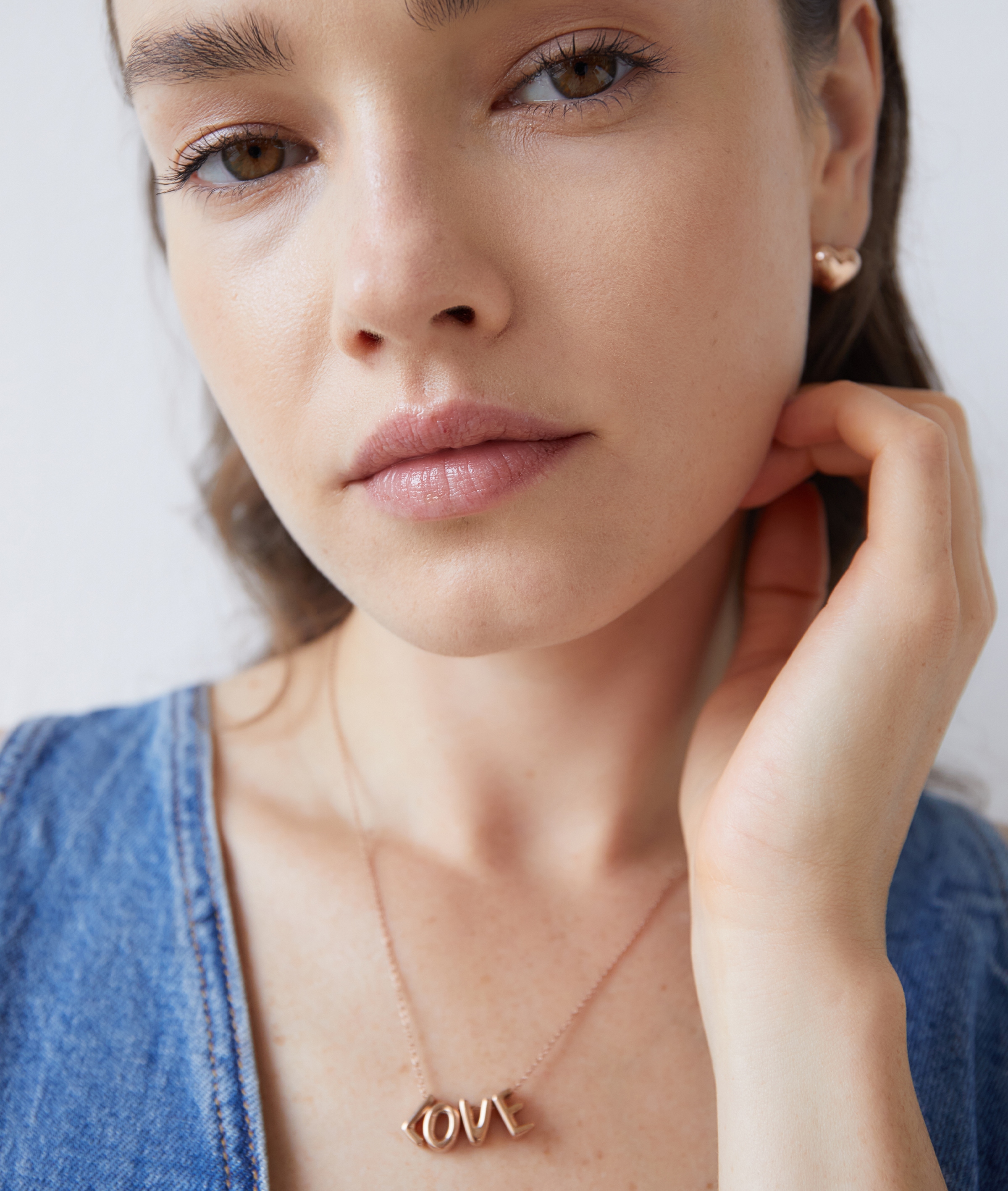 Echtzeit Kette mit Anhänger »Schmuck Geschenk Edelstahl Halskette Love Letters«