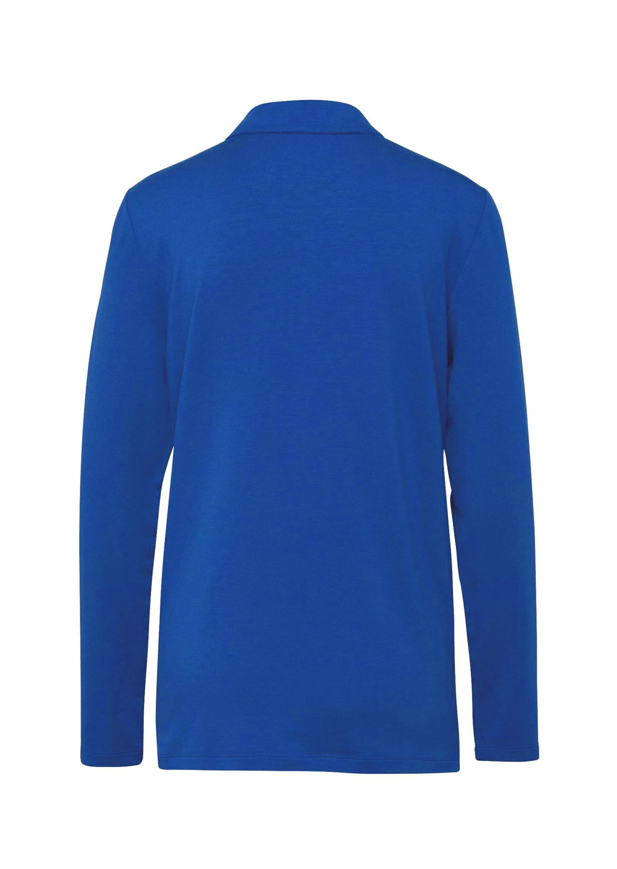 GOLDNER Poloshirt »Langarm Poloshirt mit Schmuckband an Knopfleiste«