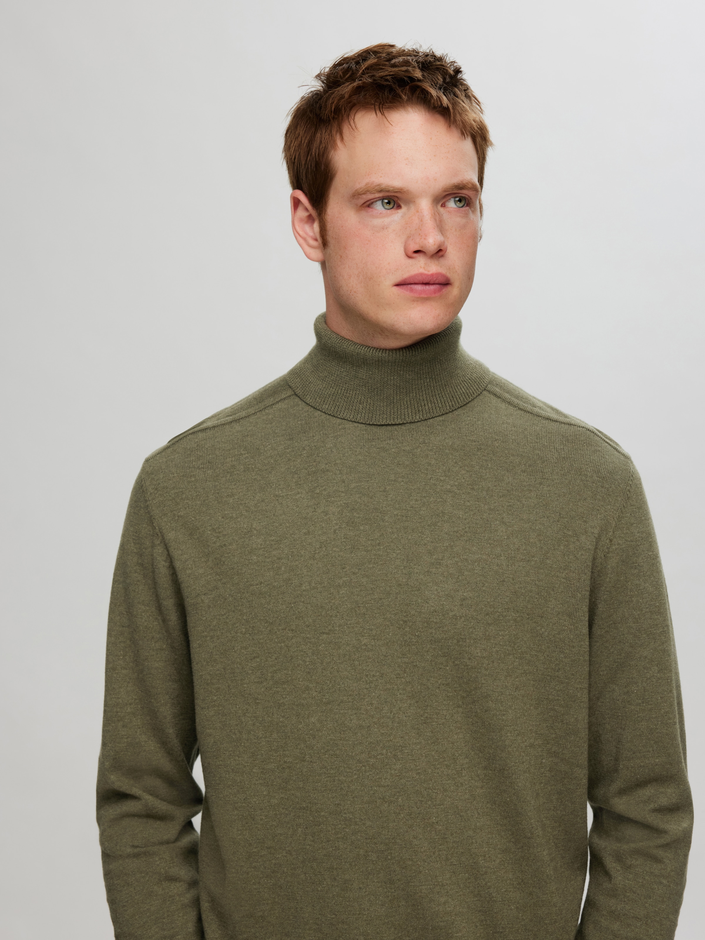SELECTED HOMME Rollkragenpullover »SLHBERG ROLL NECK NOOS«