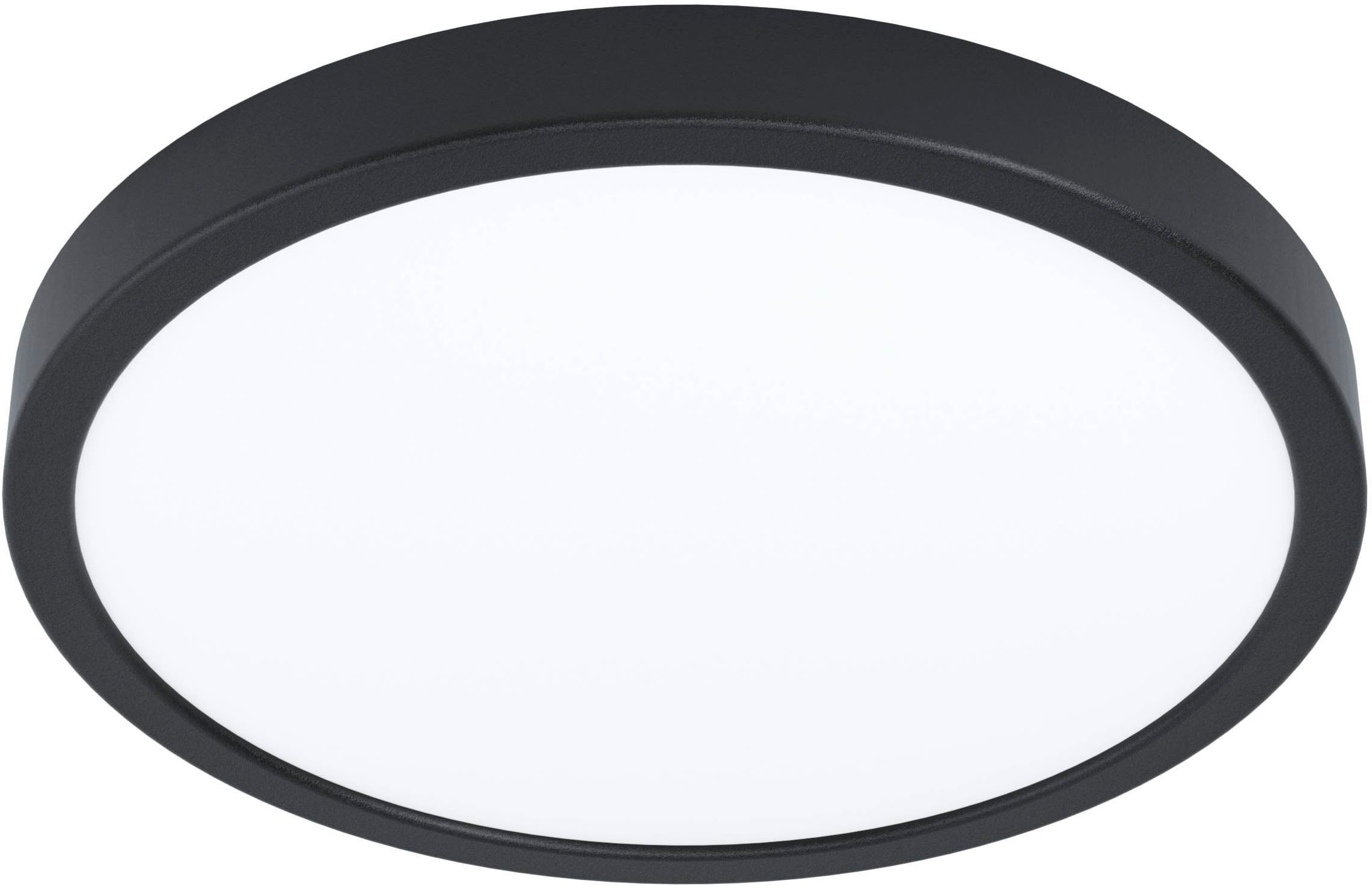 EGLO Aufbauleuchte »Fueva 5 Deckenlampe, Deckenbeleuchtung, Metall und Kunststoff, Lampe« LED-Modul 1 Stk. Warmweiß Aufbauleuchte - H2,8 x Ø28,5 cm - schwarz - 20,5W inkl.