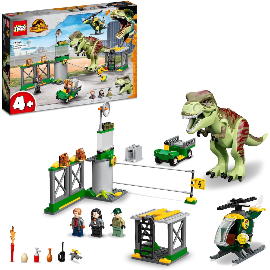 LEGO® Konstruktionsspielsteine »T. Rex Ausbruch (76944), LEGO® Jurassic World«, (140 St.)