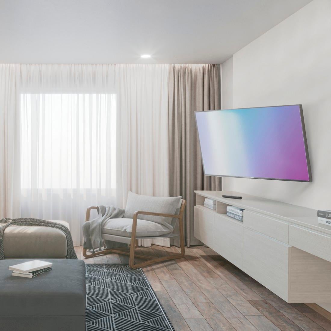 Hama TV-Wandhalterung »TV Halterung schwenkbar, vollbeweglich, (32"- 65"), 43", 50", 55"«, bis 165 cm Zoll