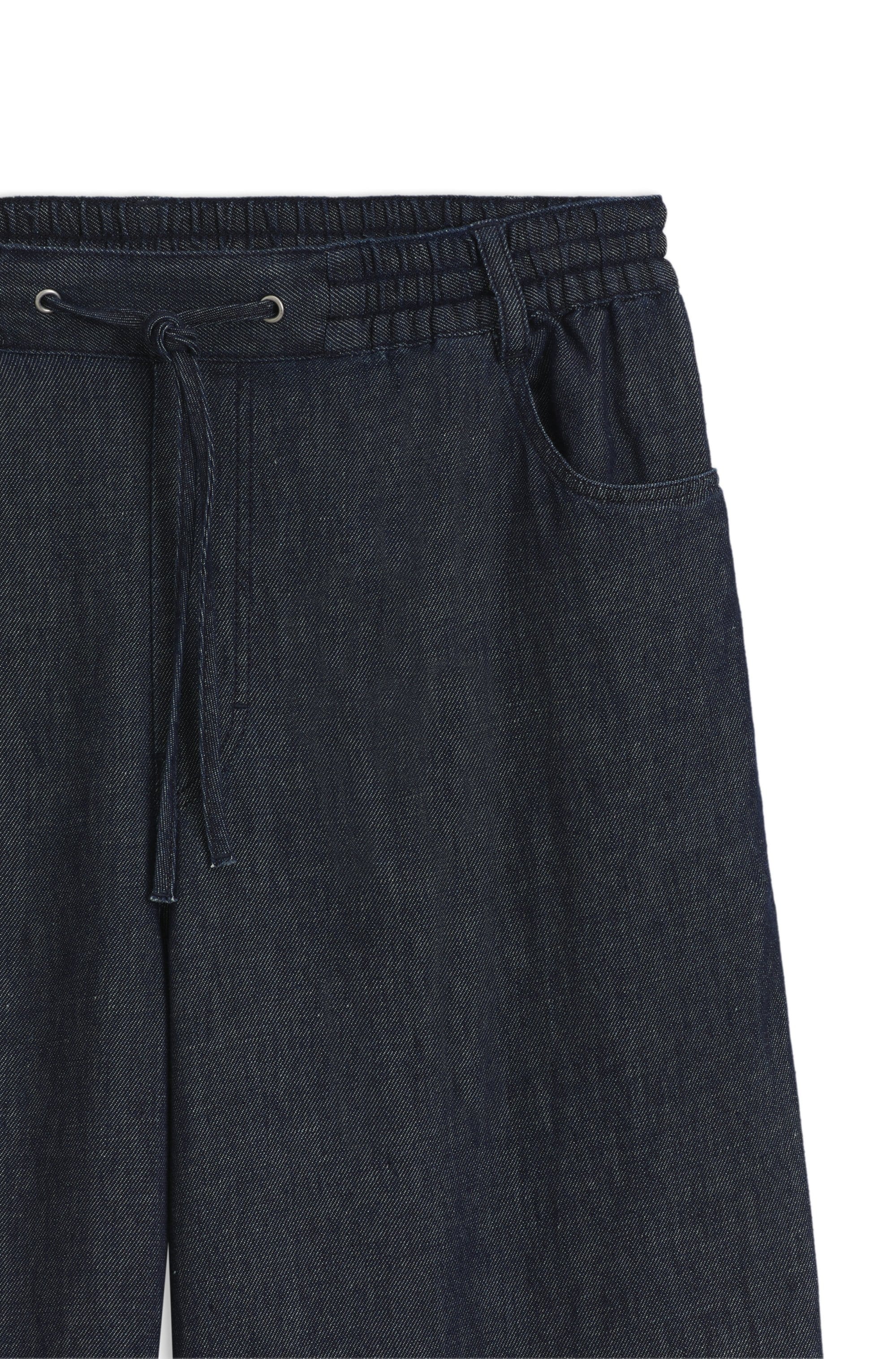 HUGO Blue Schlupfhose »Hidona«  aus leichtem Denim mit Leinen-Anteil