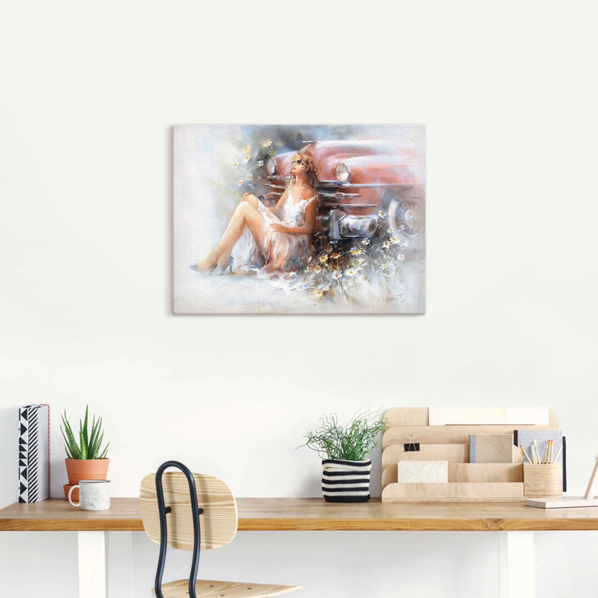 Artland Leinwandbild »Entspannen«, Frau, (1 St.), auf Keilrahmen gespannt
