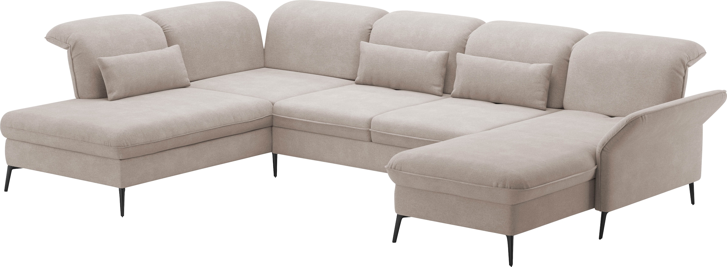 sit&more Wohnlandschaft »Emely«, mit Sitztiefenverstellung optional mit Bettfunktion und Bettkasten