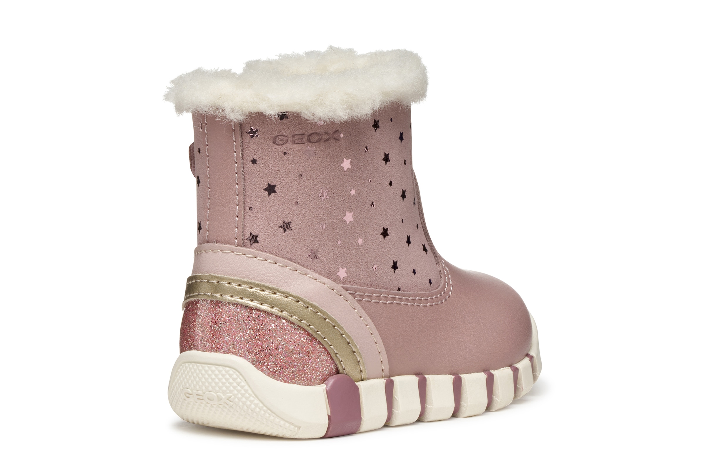 Geox Lauflernschuh »B IUPIDOO GIRL«  Winterstiefel, Stiefelette, Warmfutter, Größenschablone zum Download