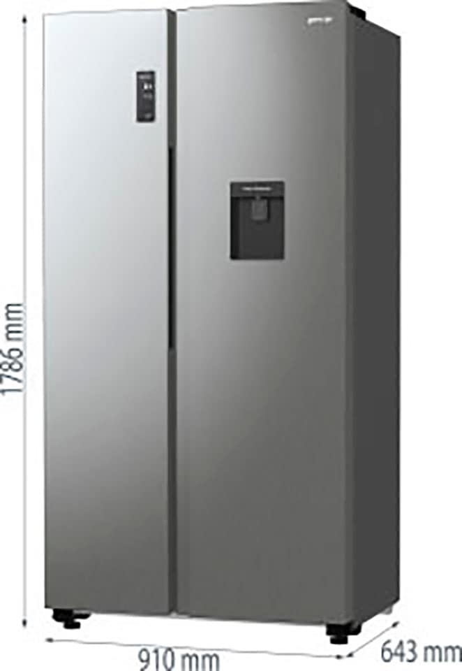 GORENJE Side-by-Side »NRR 9185 DAXLWD«, NRR 9185 DAXLWD, 178,6 cm hoch, 91 cm breit, Energieeffizienzklasse D