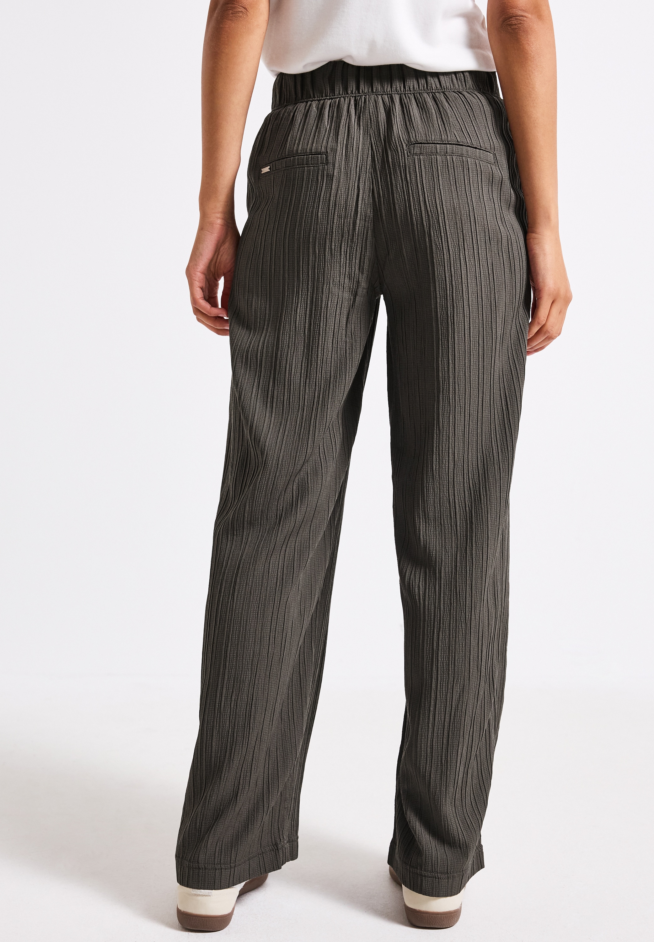 STREET ONE Stoffhose, Sommerhose mit elastischem Bund