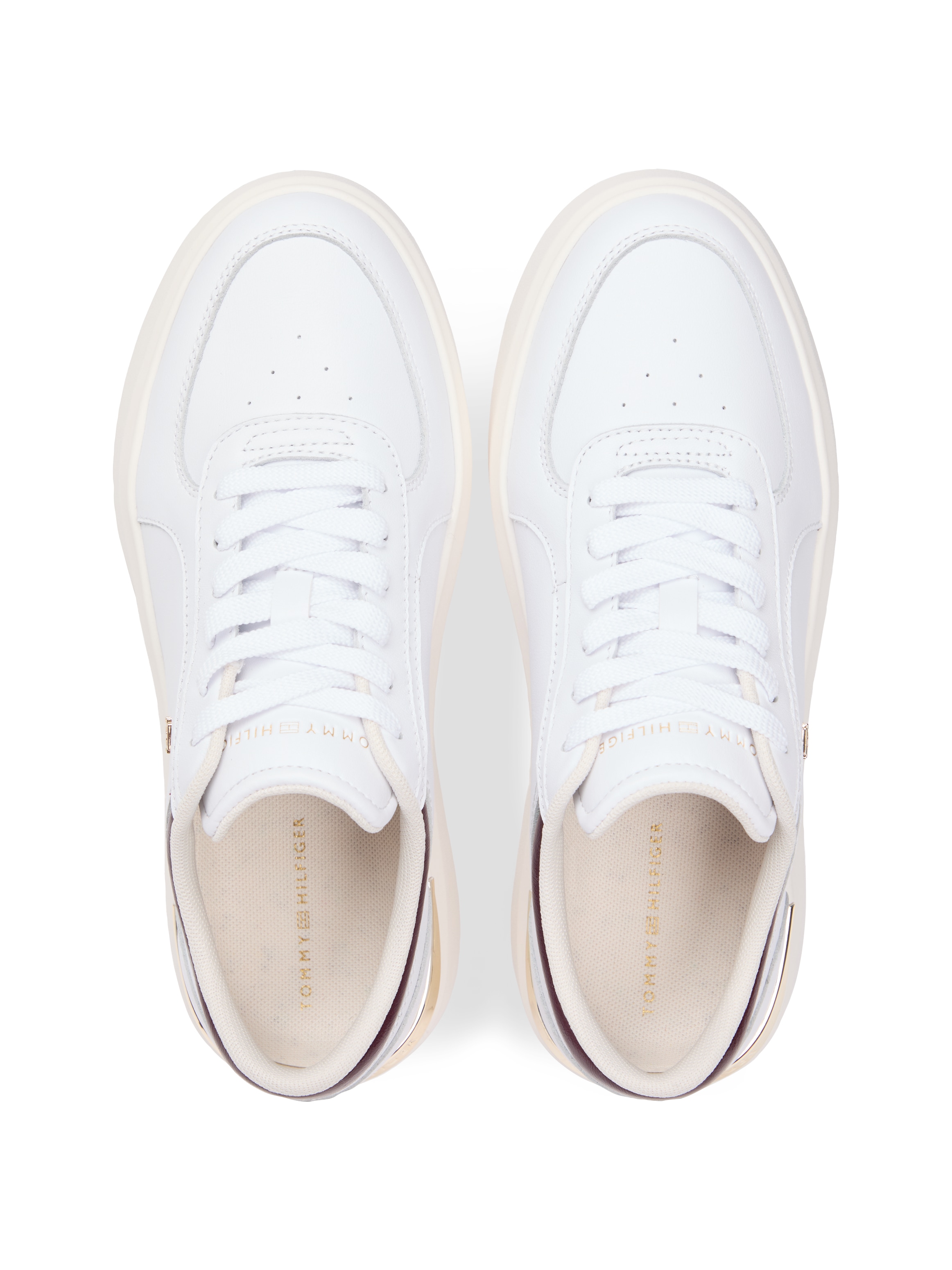 Tommy Hilfiger Plateausneaker »SHINY LEATHER PLATFORM SNEAKER«