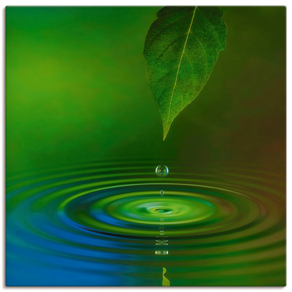 Artland Wandbild »Wassertropfen«, Zen, (1 St.)
