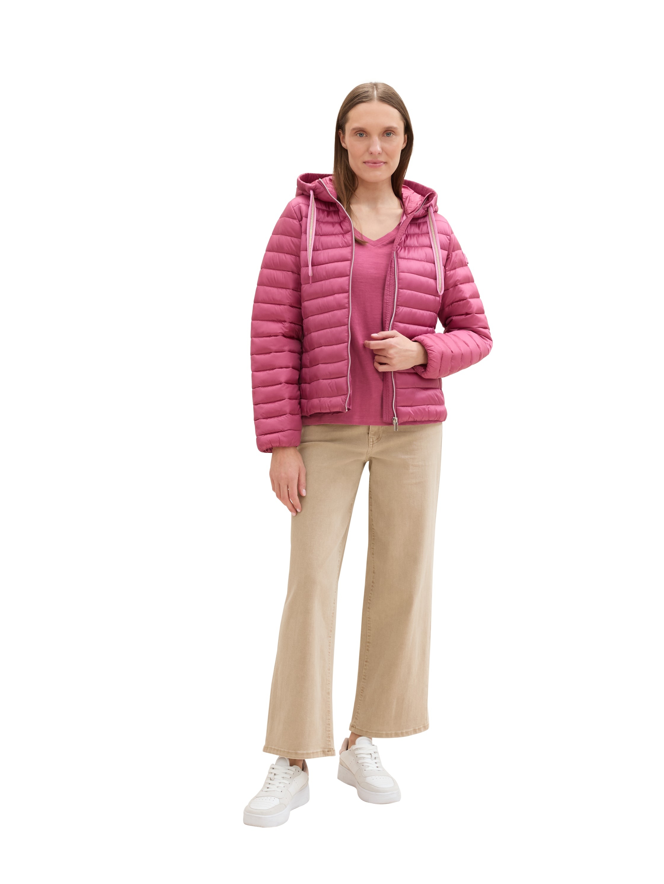 TOM TAILOR V-Shirt mit Bio-Baumwolle