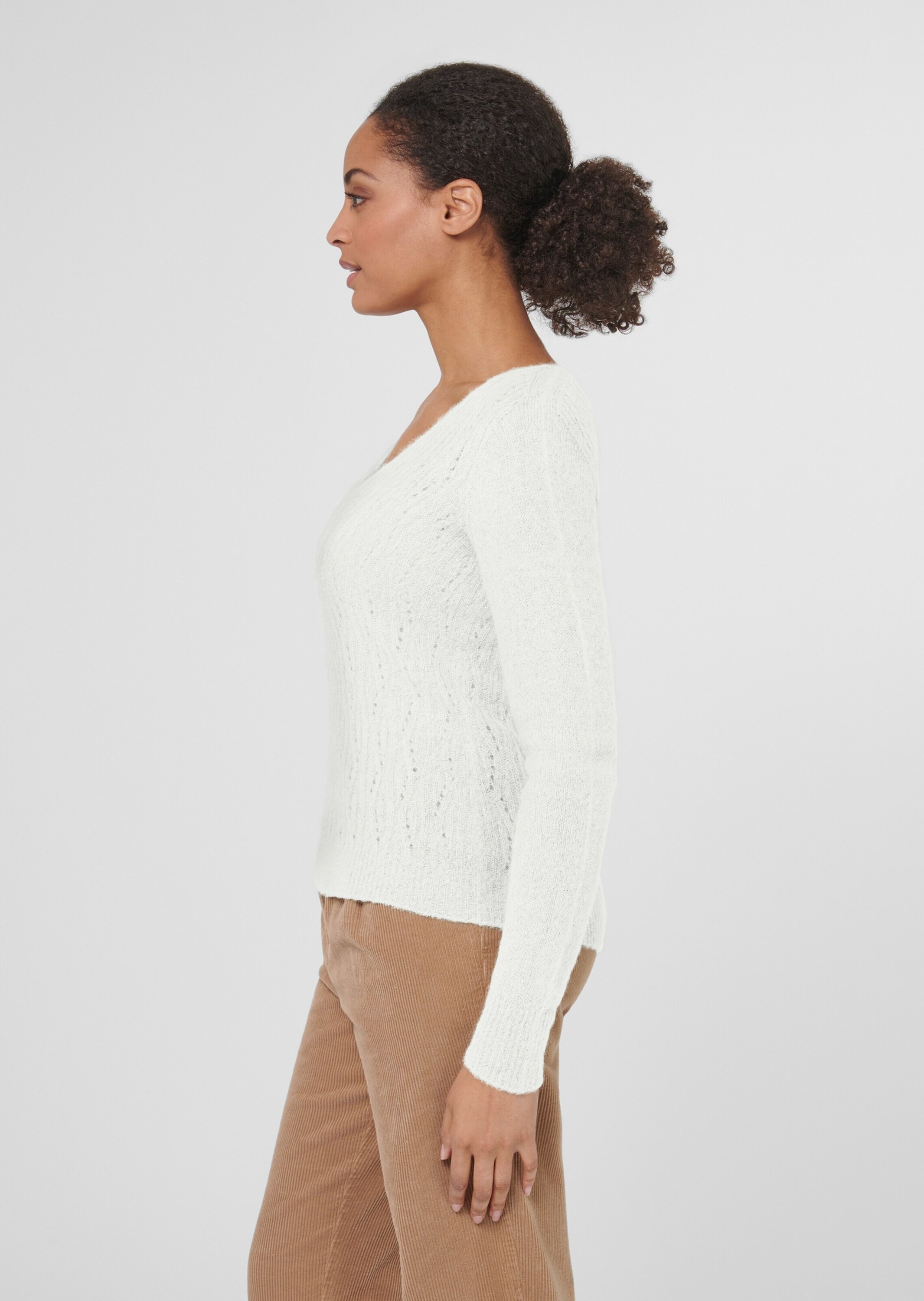 MADELEINE Longpullover »Pullover Ajour-Pullover aus Alpaka- Mischung«