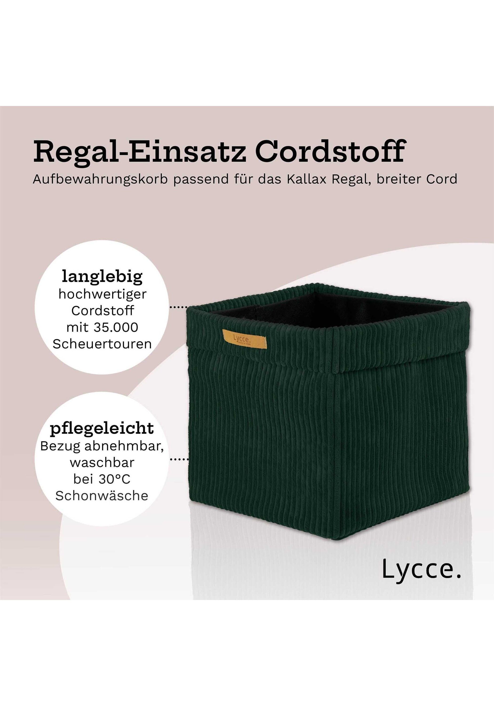 Lycce Aufbewahrungsbox »Aufbewahrungskorb Faltbare Aufbewahrungsbox Cord 1P 1er Pack«