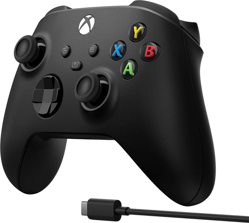 Xbox Wireless-Controller »Carbon Black«, inkl. USB-C Kabel, ohne Akku