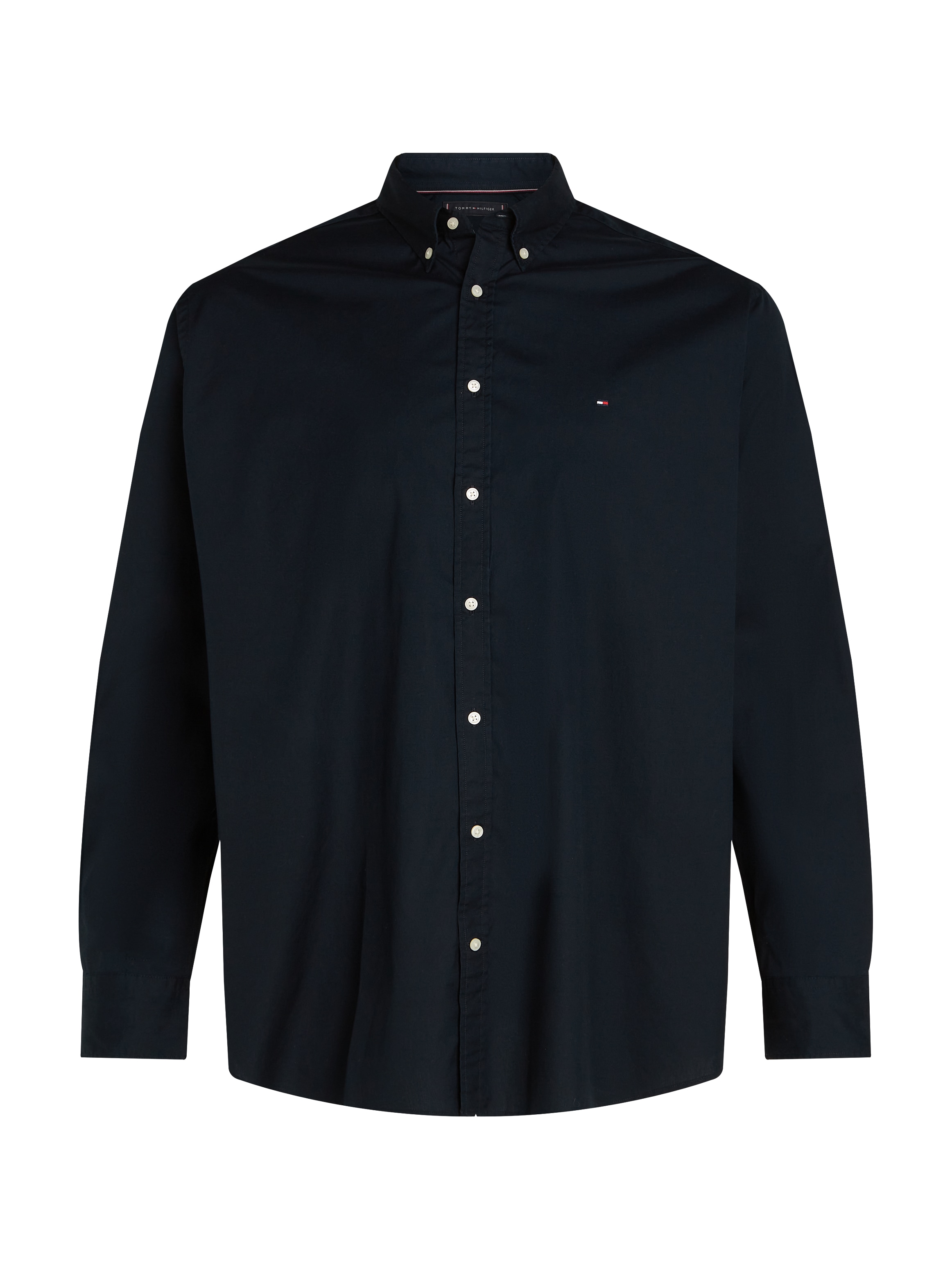 Tommy Hilfiger Big & Tall Langarmhemd »BT-FLEX POPLIN SOLID RF SHIRT-B«, Große Größen