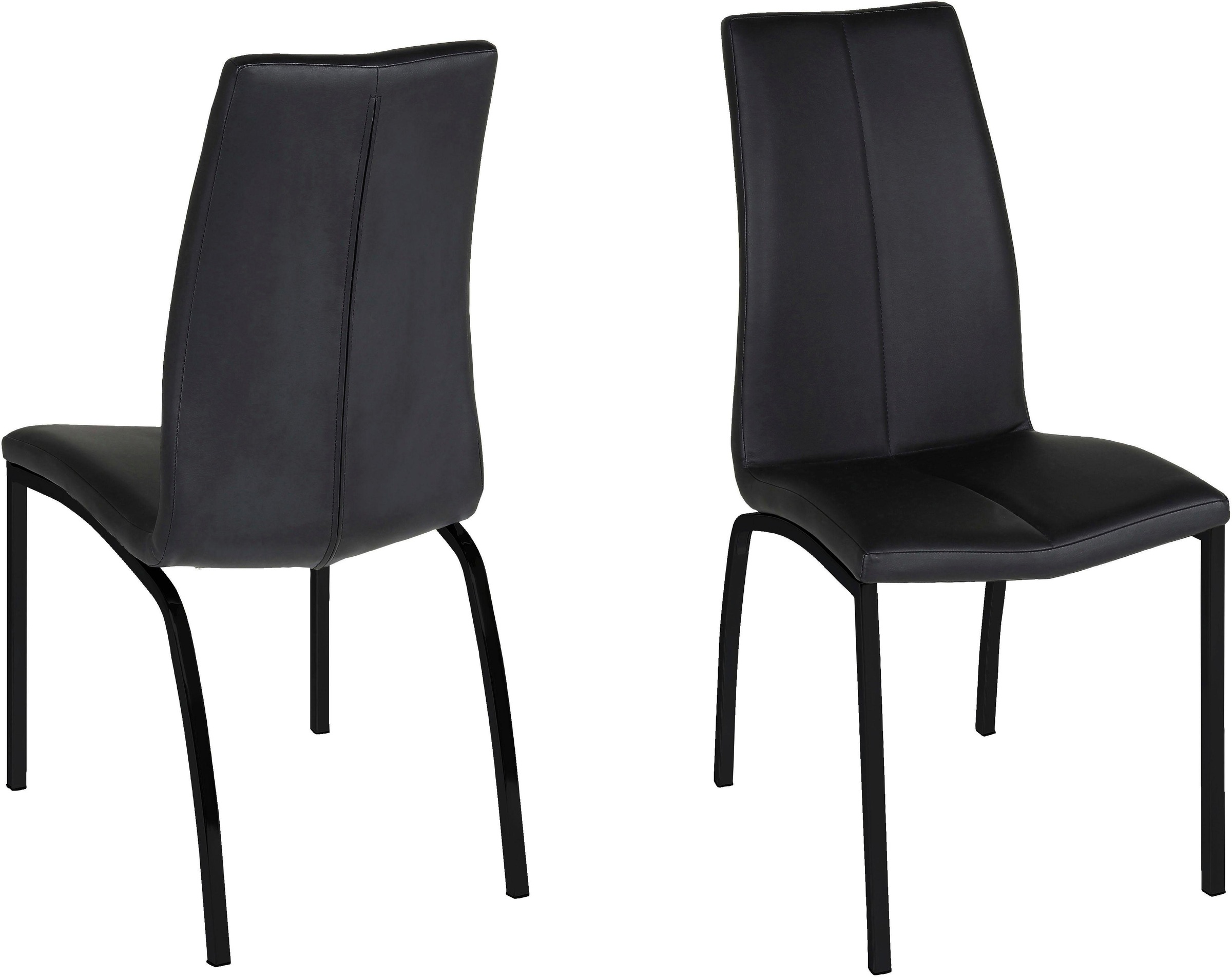 andas Esszimmerstuhl »Alois«, (Set), 4 St., Kunstleder, mit einer schönen eleganten Silhouette in Lederoptik, mit einer hohen Rückenlehne