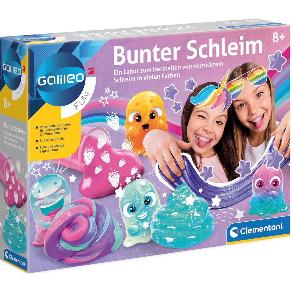 Clementoni® Experimentierkasten »Galileo, Bunter Schleim«