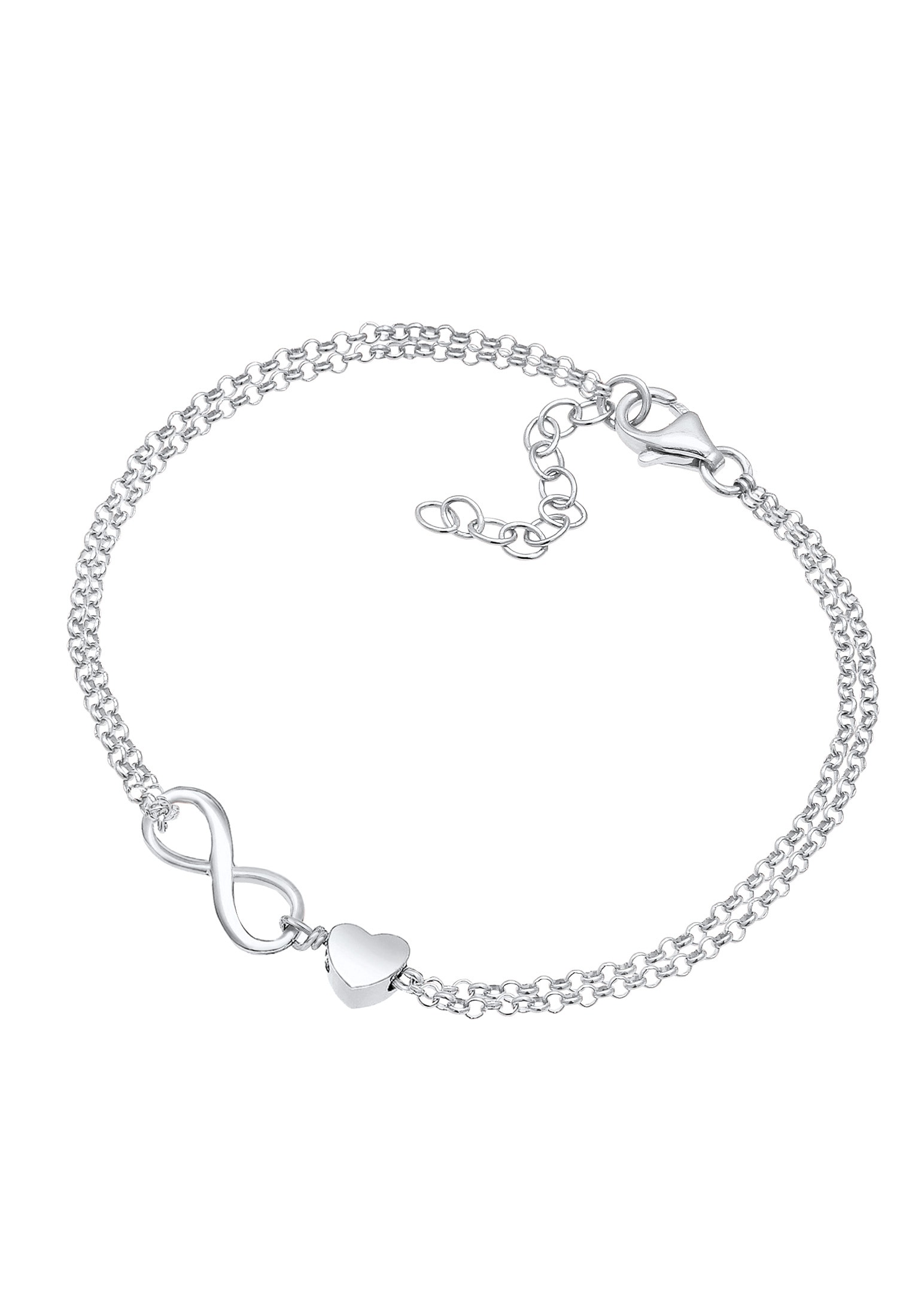 Elli Armkette »Armband Herz Unendlichkeit Infinity 925 Silber«