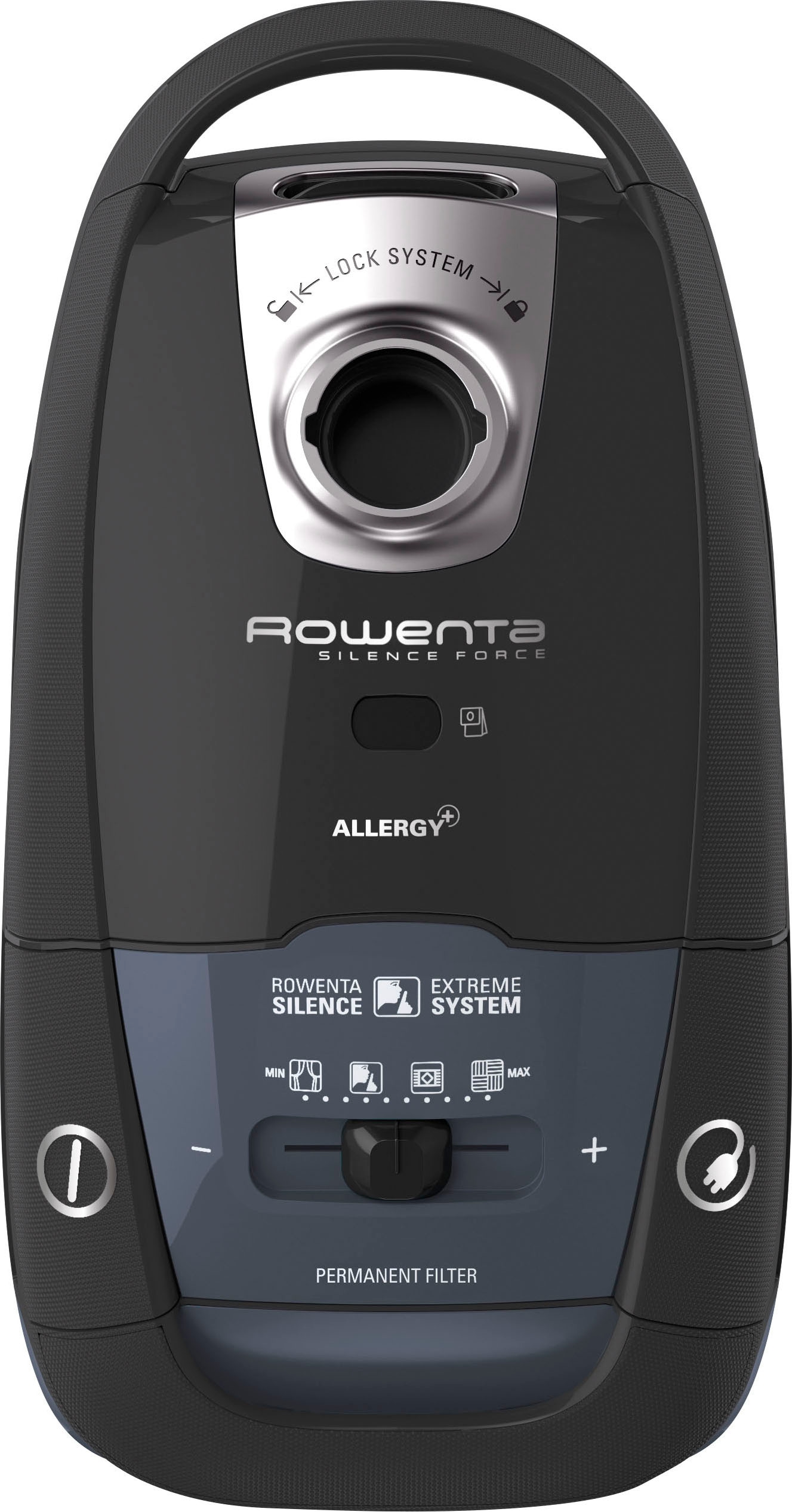 Rowenta Bodenstaubsauger »Silence Force Allergy+, mit Beutel, Effitech-Motor, 75 dB(A), 750 W,«, 750 W, mit Beutel, 4,5 Liter Fassungsvermögen, Staubsauger mit Kabel, schwarz, RO7755