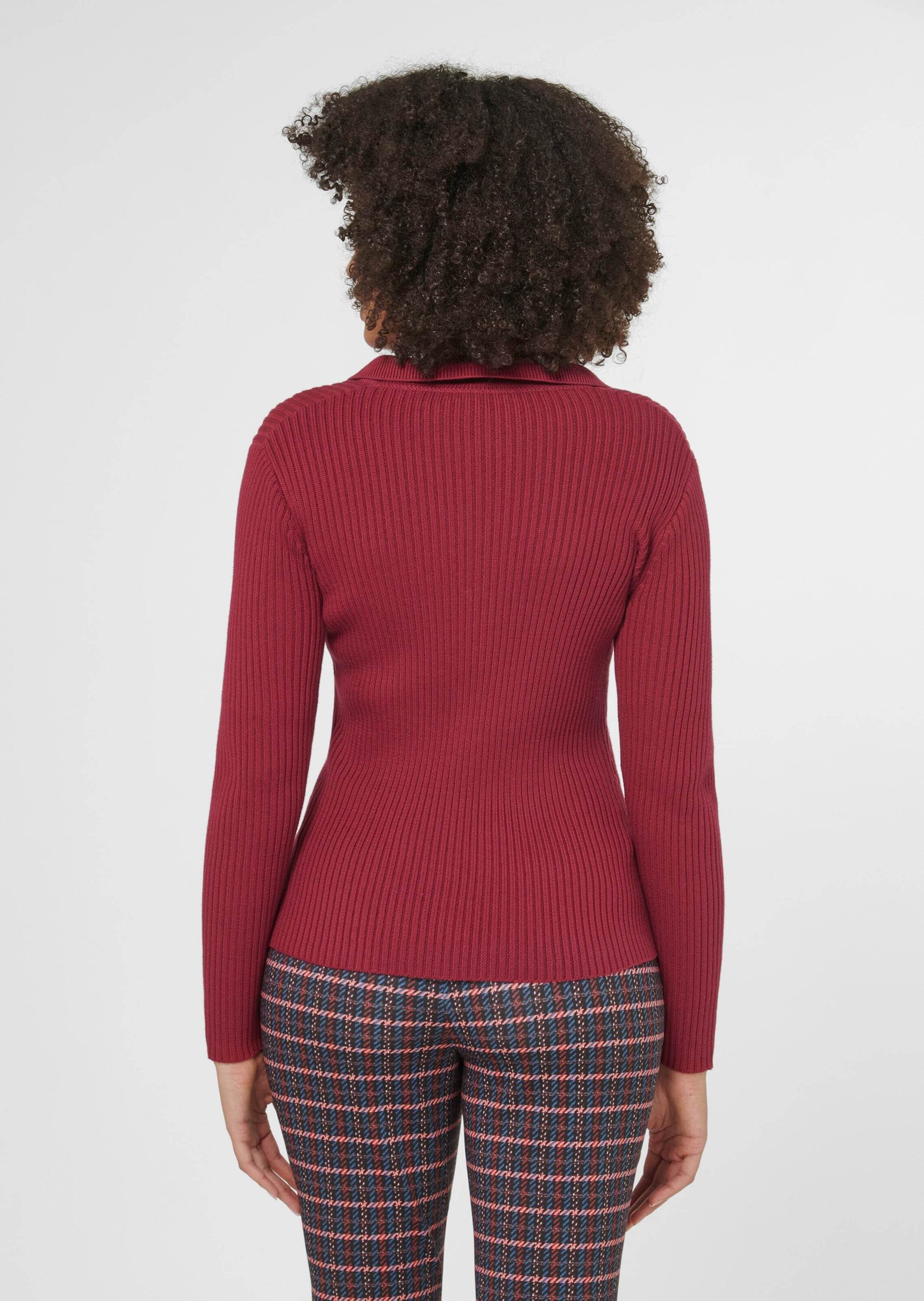 MADELEINE Strickjacke »Strickjacke Rippstrick-Jacke mit langen Ärmeln«