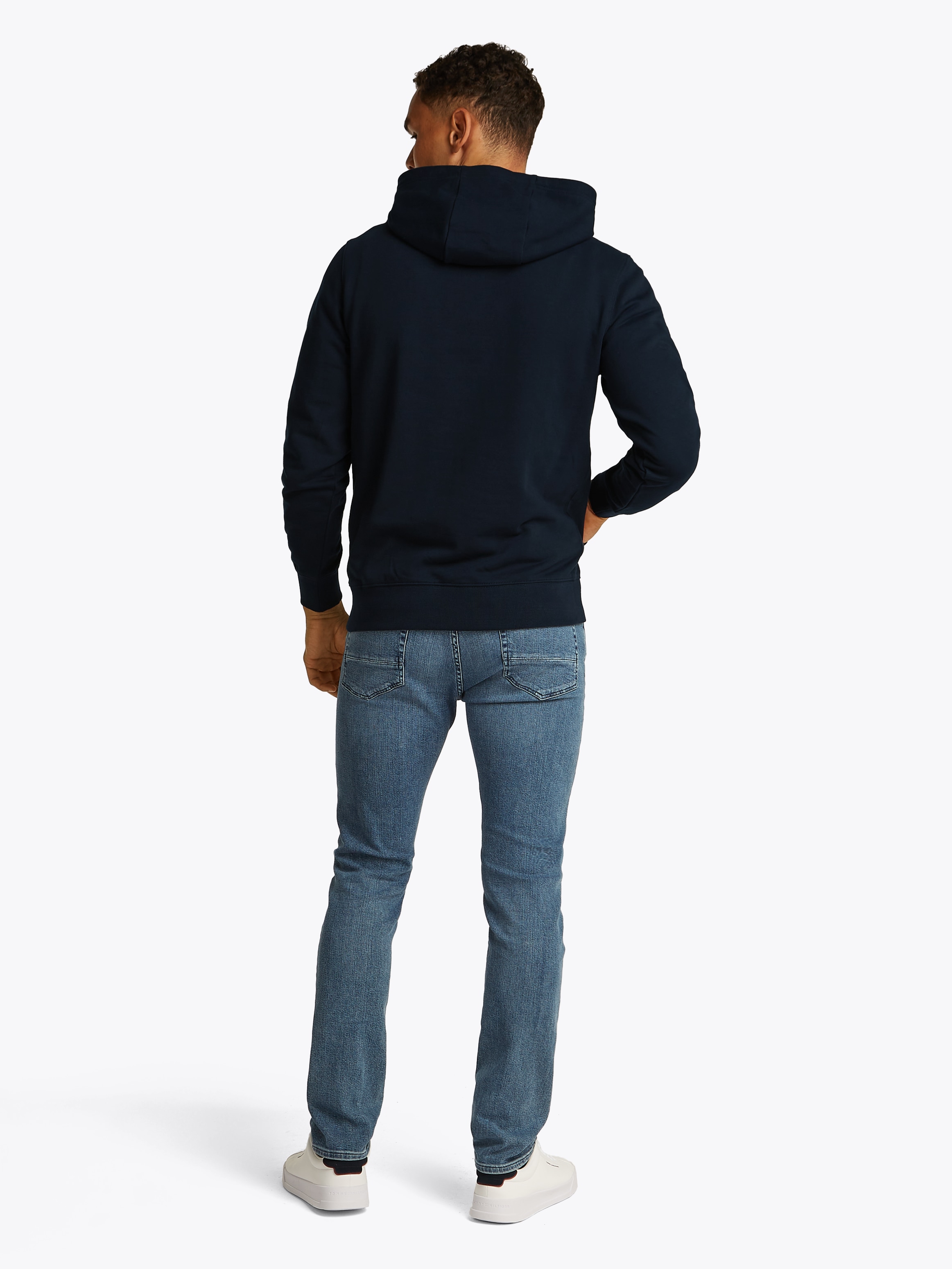 Tommy Hilfiger Hoodie »HILFIGER CENTER STACK HOODY«, mit großem mehrfarbigen Print