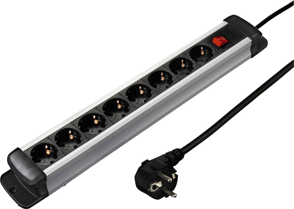 Hama Steckdosenleiste »Pro-S 80S«, 8-fach, (Kabellänge 1,5 m), Mehrfachsteckdose mit... kaufen