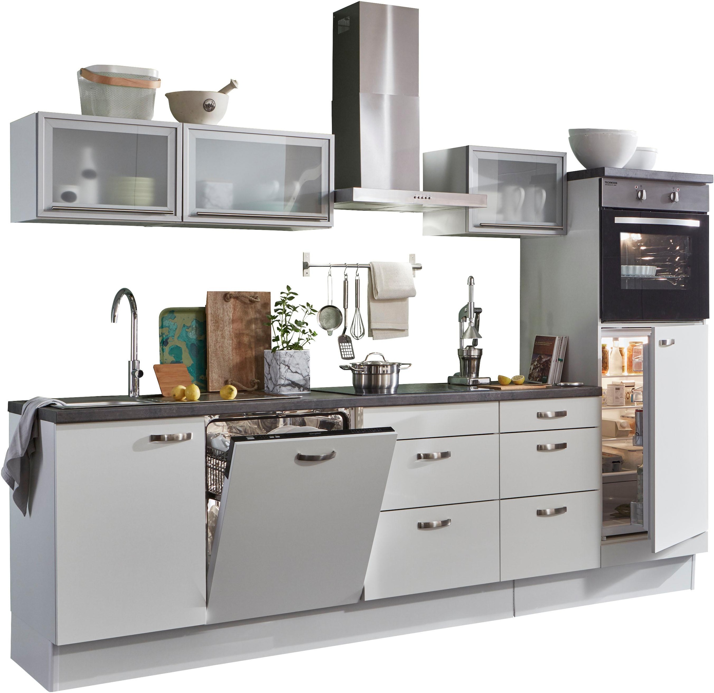OPTIFIT Küchenzeile »Cara«, mit Vollauszügen und Soft-Close-Funktion, Breite 280 cm
