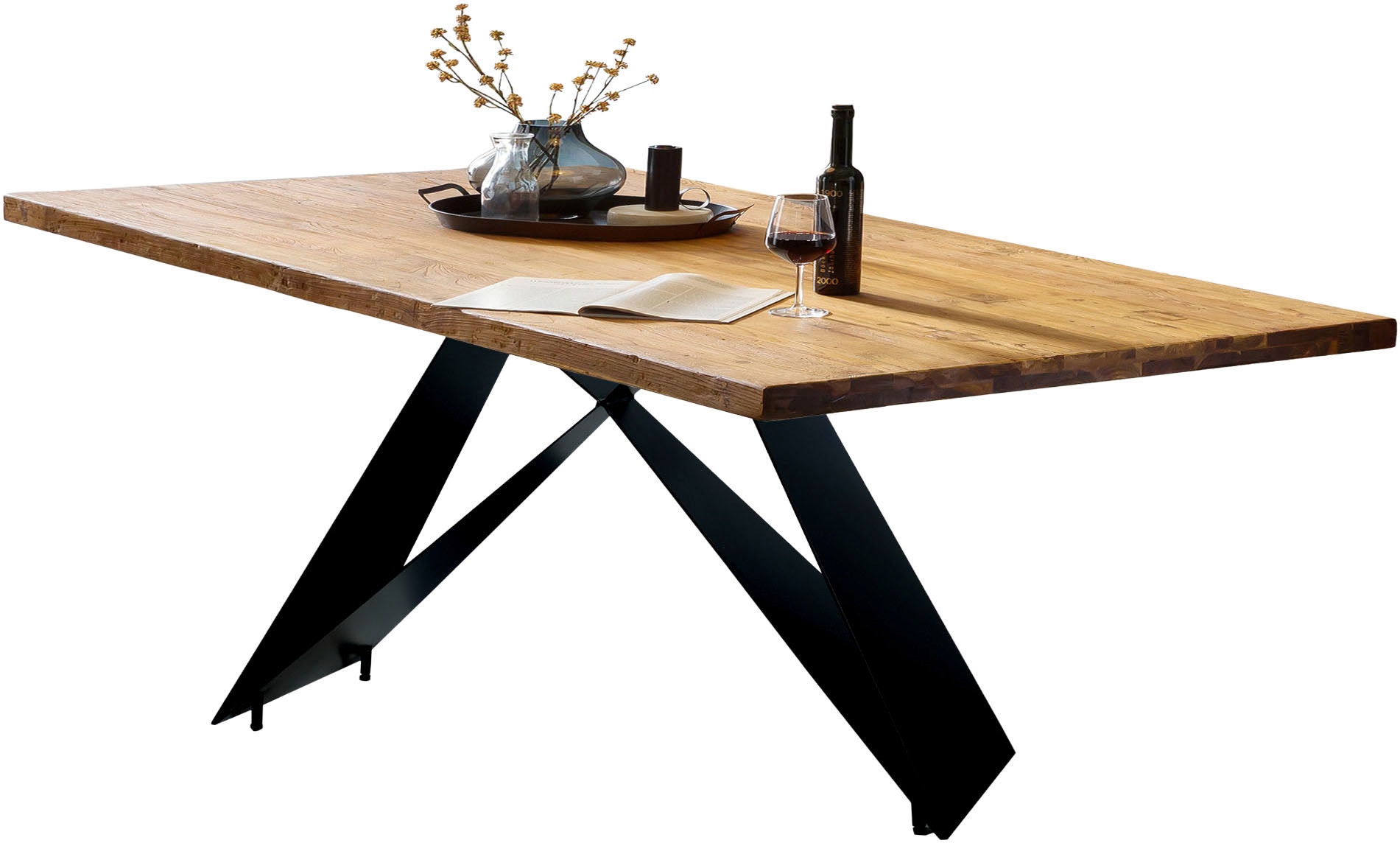 Sit Esstisch 1 Stk. tlg. Cross Base Gestell, Größe B/H/T: 180 cm x 76,4 cm x 100 cm