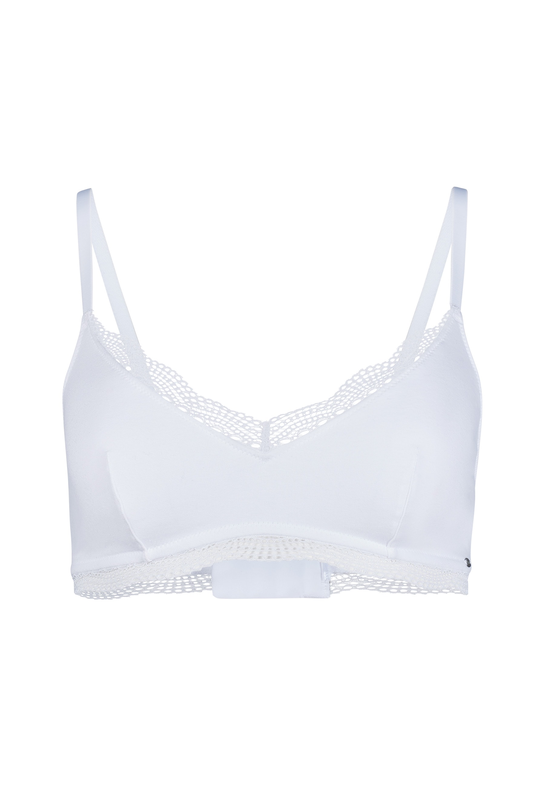 Skiny Soft-BH »Classicotton«, V-Ausschnitt mit transparenter Spitze