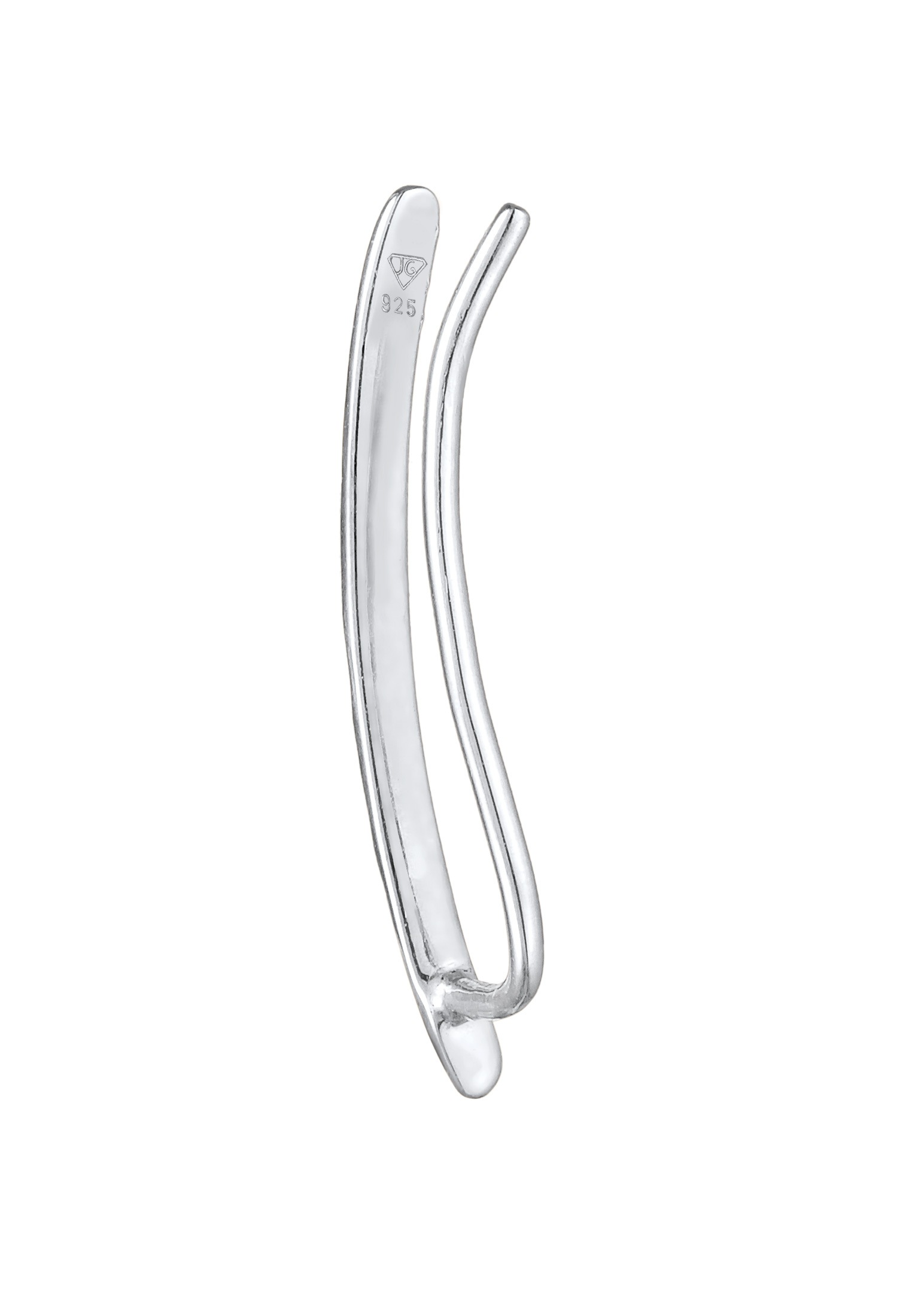 Elli Ohrklemme »Ohrringe Single Earclimber Ohrklemme Gehämmert 925 Silber«