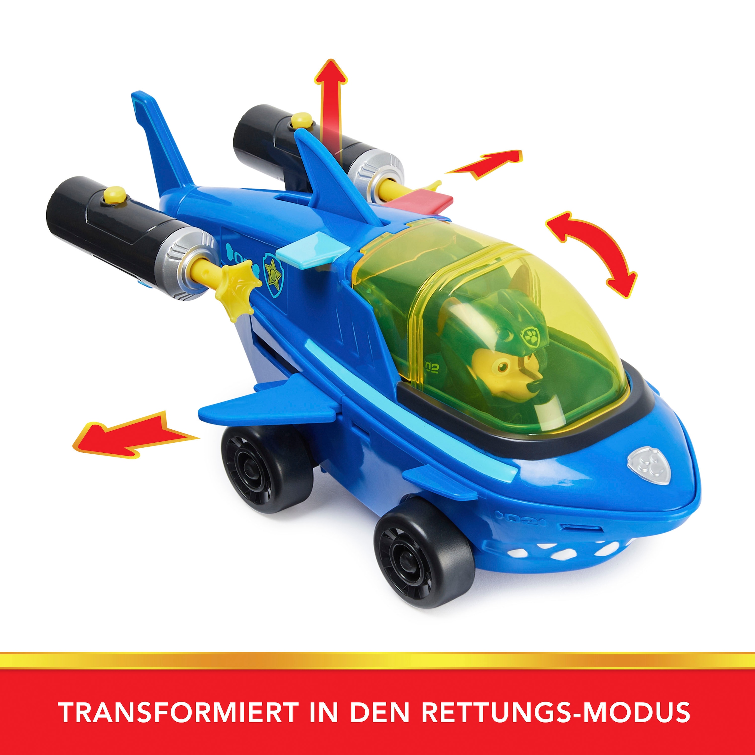 Spin Master Spielzeug-Auto »Paw Patrol - Aqua Pups - Basic Themed Vehicles Solid Chase«, mit Funktionen