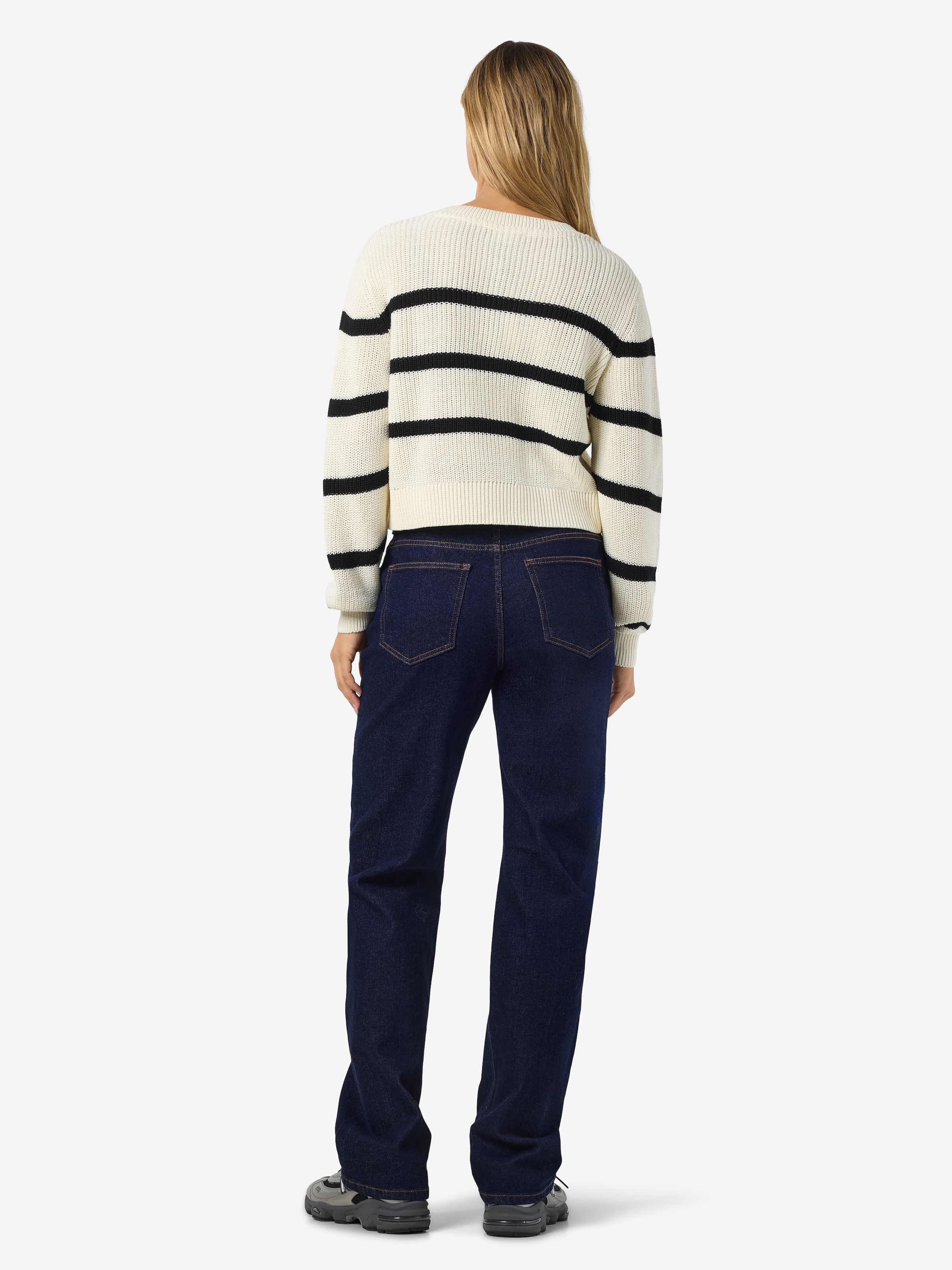 Noisy may Strickpullover »NMMAYSA L/S STRIPE O-NECK KNIT NOOS«