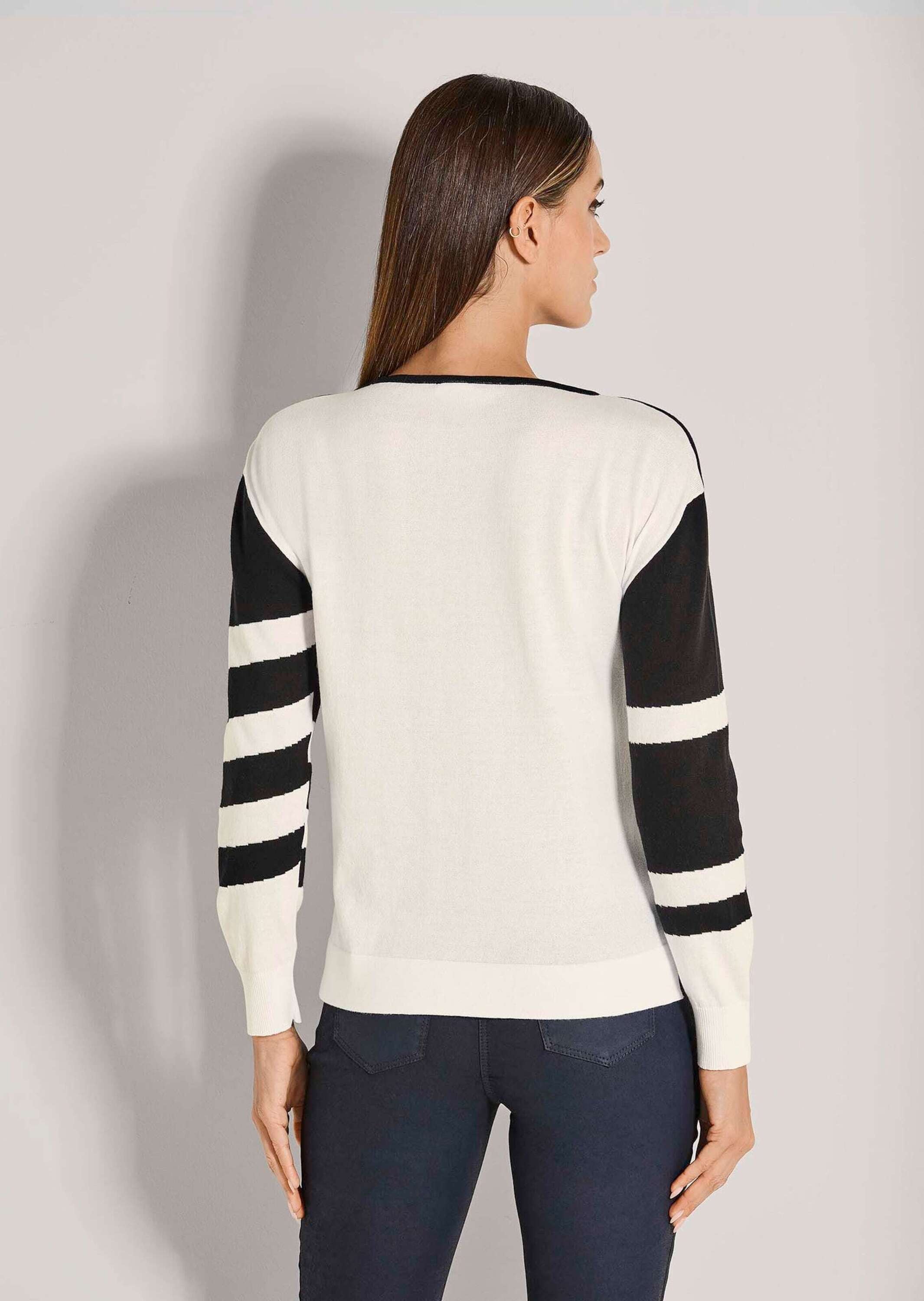 MADELEINE Longpullover »Pullover Pullover mit Intarsien-Muster«