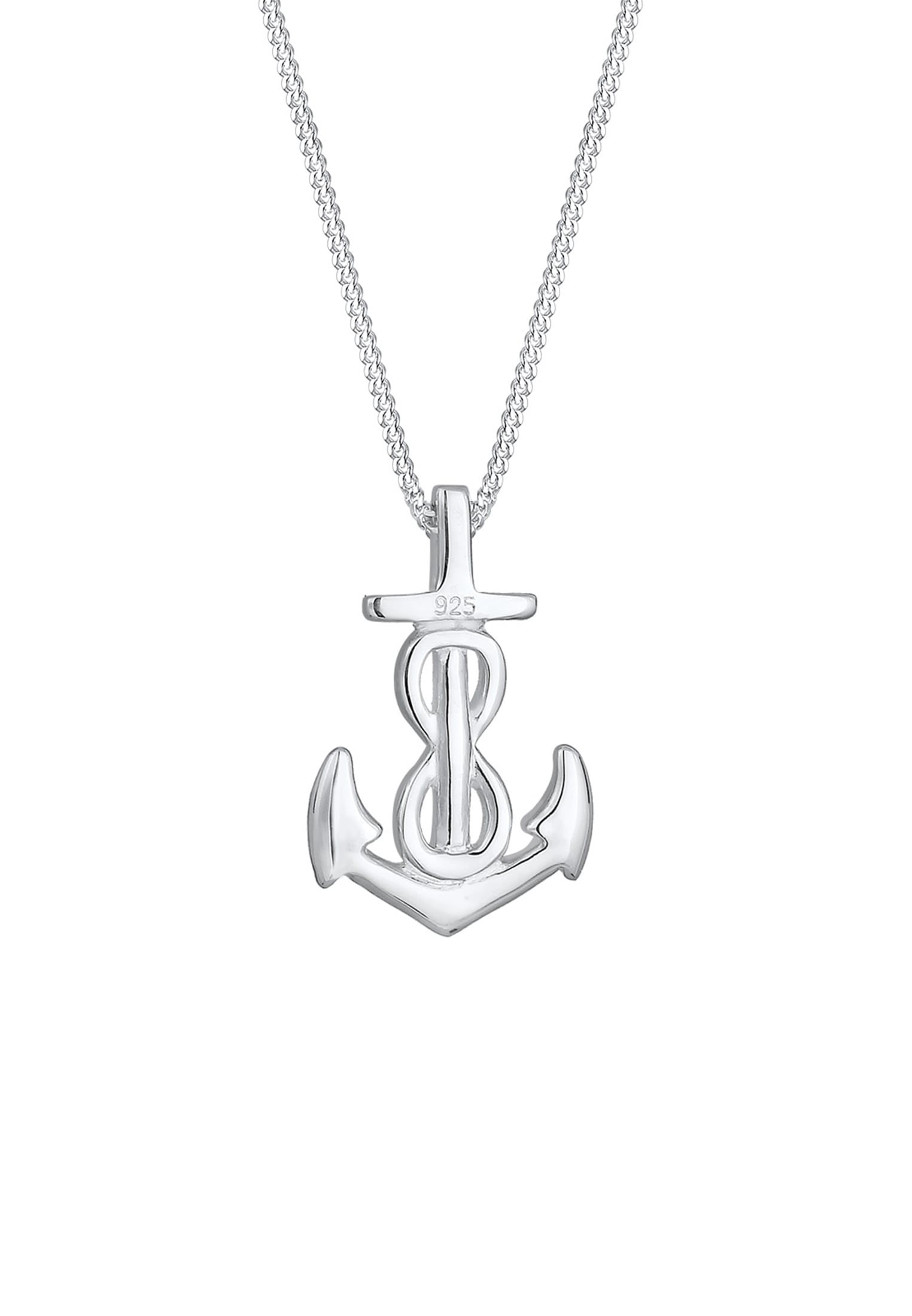 Elli Kette mit Anhänger »Halskette Anker Kreuz Infinity 925 Sterling Silber«