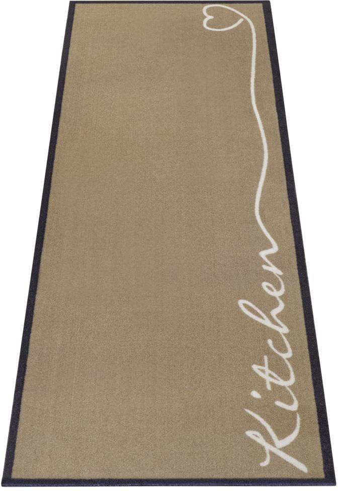 HANSE Home Küchenläufer »Kitchen Herz«, rechteckig, 5 mm Höhe, Läufer, Rutschfest, Küchenteppich, Küche, Teppich, Pflegeleicht