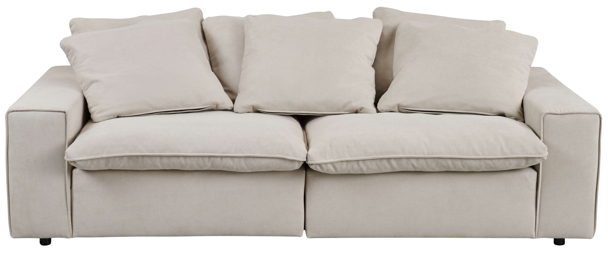 andas 3-Sitzer »Venslev«, Lounge-Sofa, mit extra tiefer Sitzfläche und losen Kissen