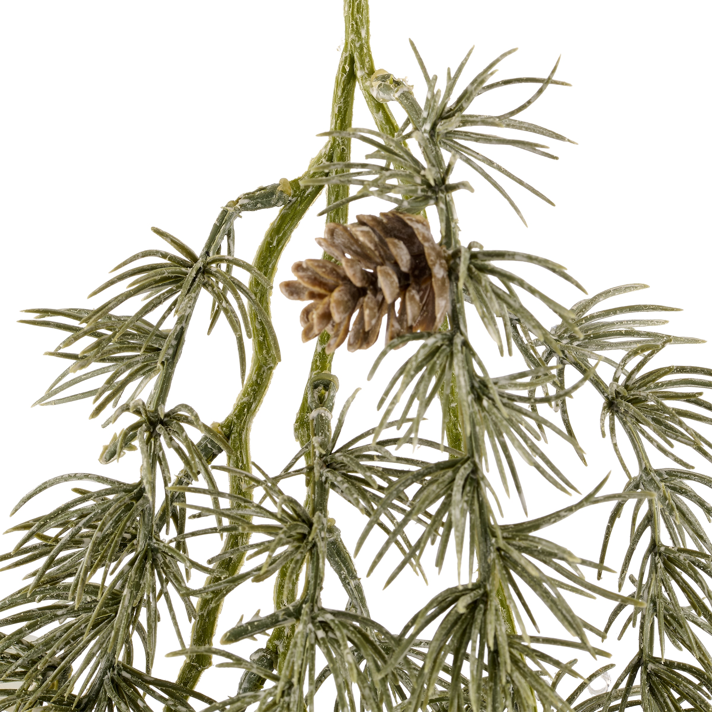 OTTO home Winterliche Kunstpflanze »Set aus Zedernhänger und Zederngirlande« in white-wash-Optik