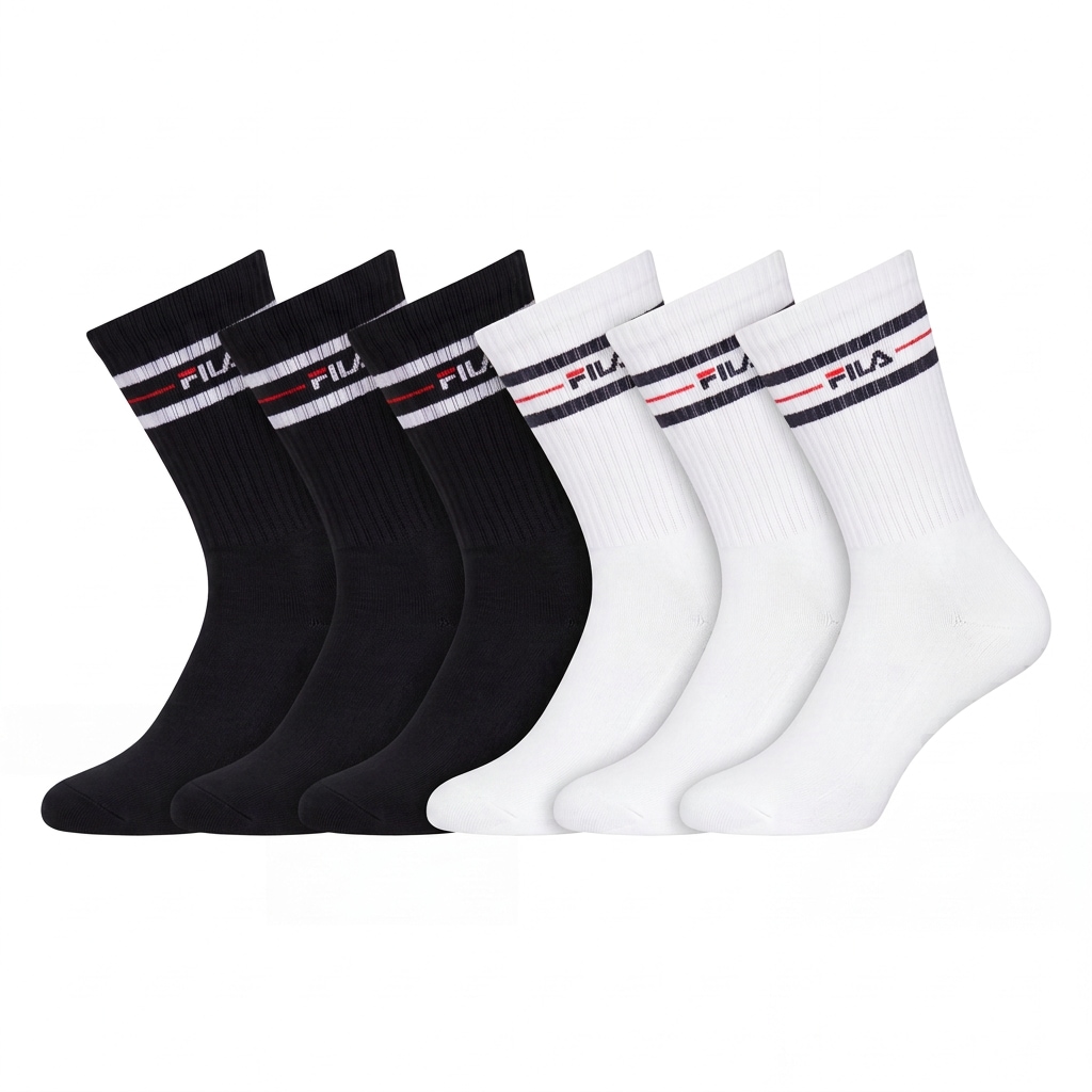 Fila Socken »UNISEX LIFESTYLE PLAIN SOCKS« 6 Paar,  mit eingestricktem Logo