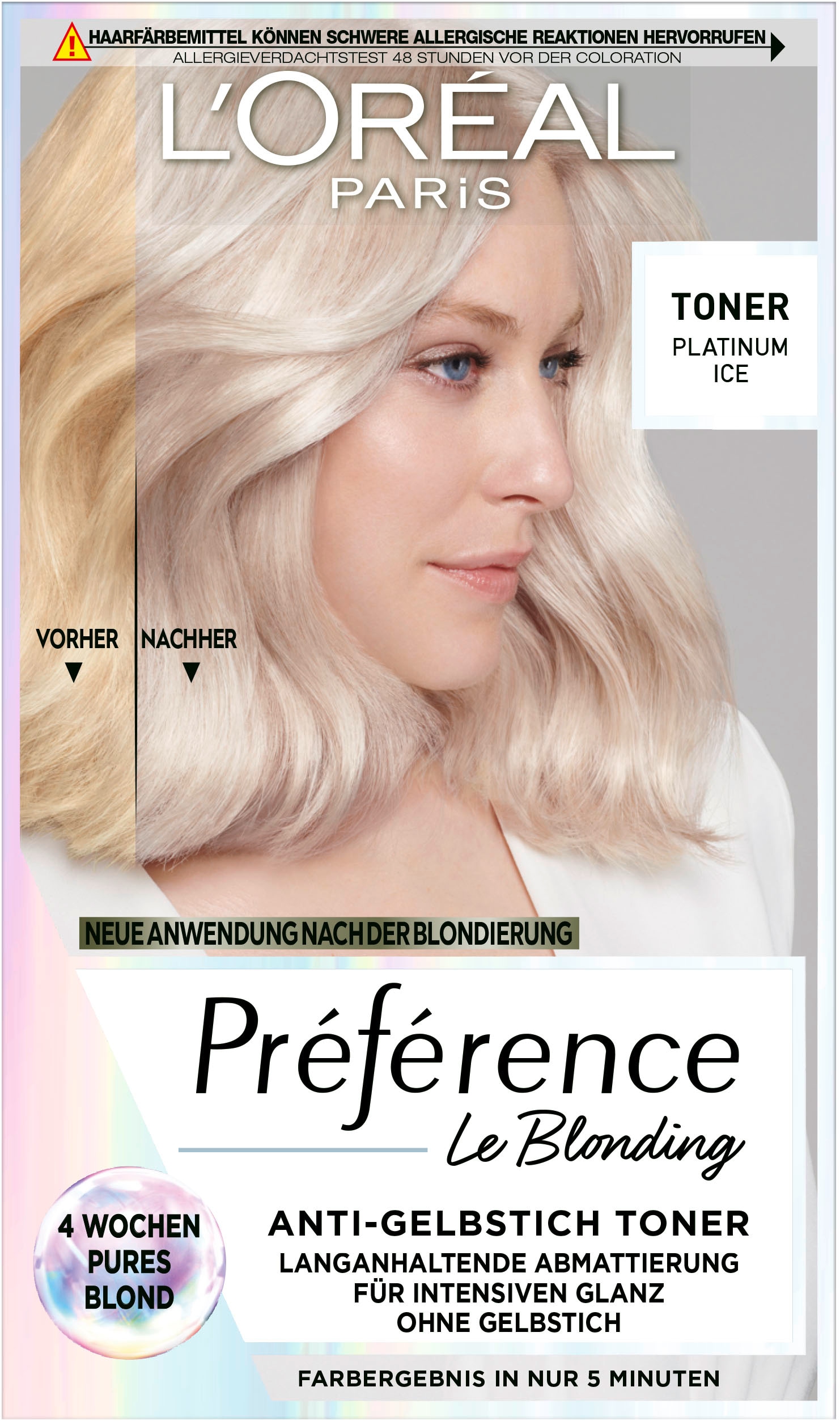 Coloration »L'Oréal Paris Préférence Le Blonding Toner«