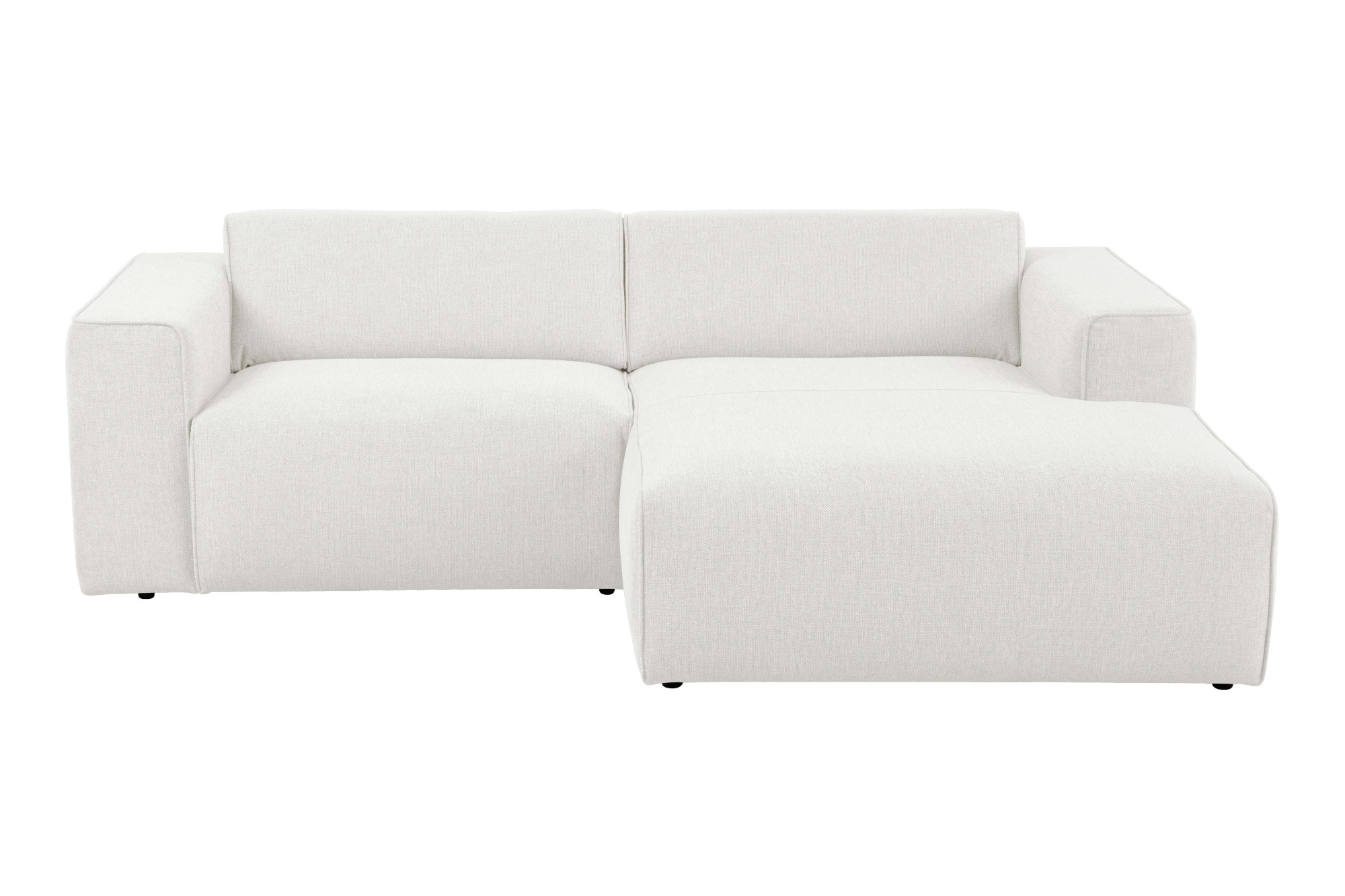 andas Ecksofa »Noord mit Kedernaht, Breite 234 cm«, mit Kedernaht, Breite 234 cm, Cord, Struktur, Webstoff