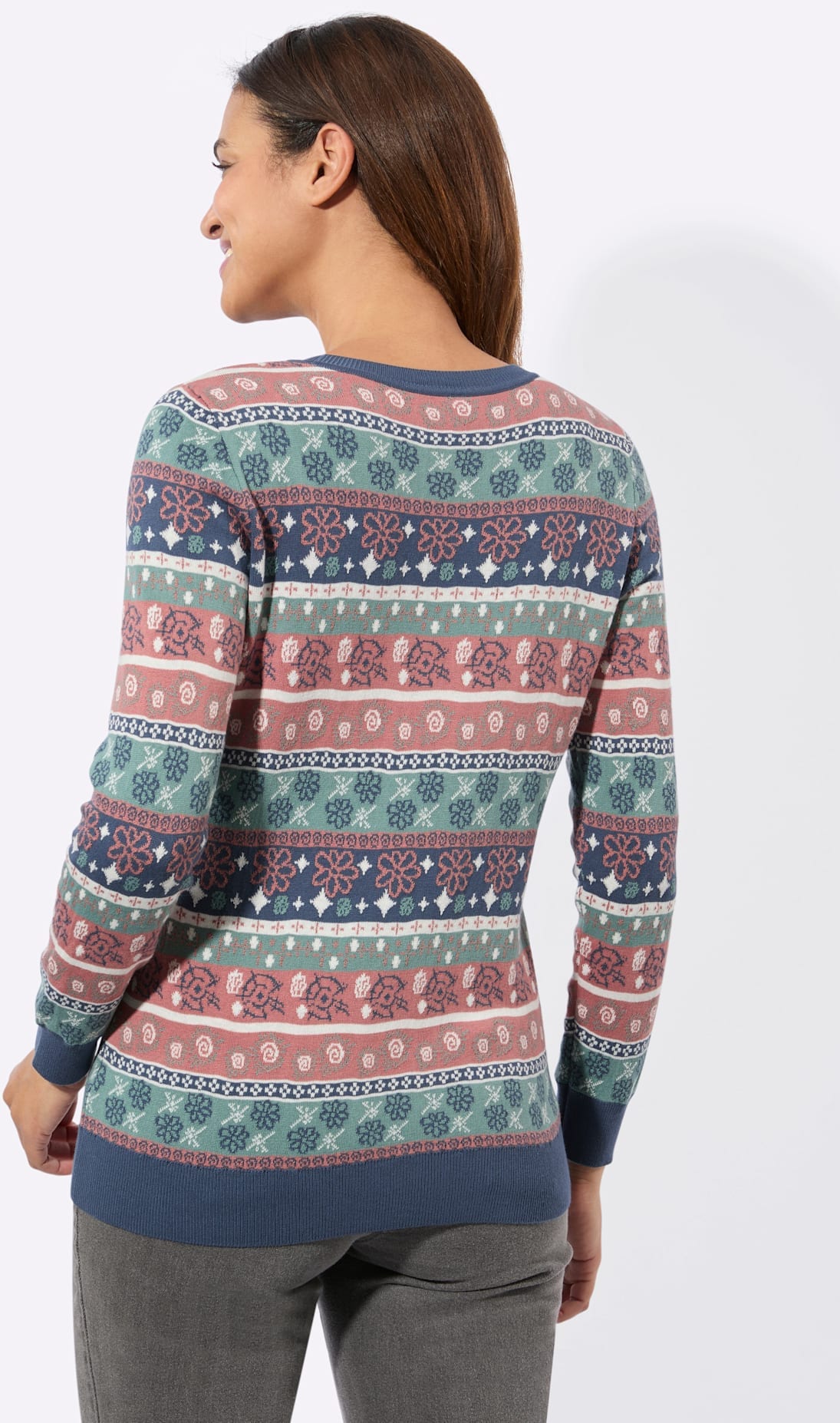 Inspirationen Strickpullover »Jacquard-Pullover«