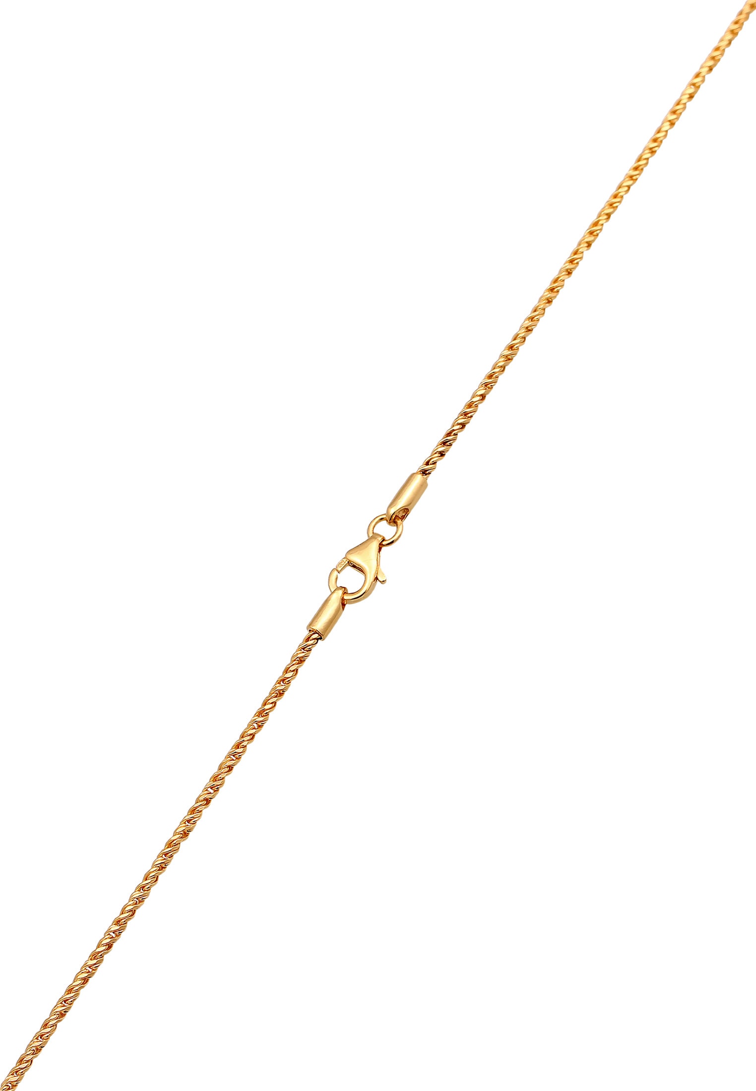 Kuzzoi Kette mit Anhänger »Halskette Herren Kreuz Flach Kordelkette 925 Silber«